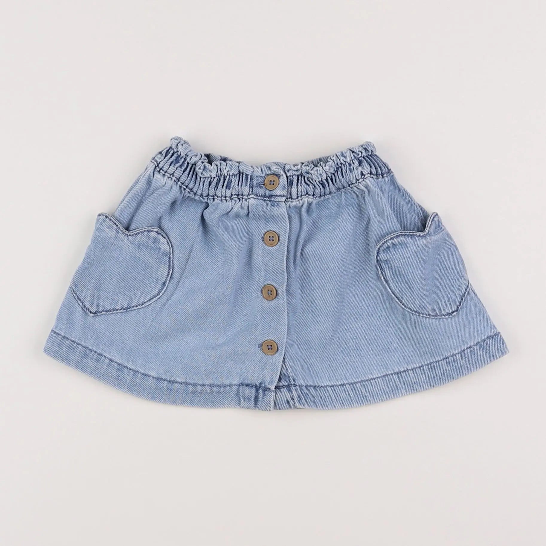 Vertbaudet - jupe bleu - 12 mois