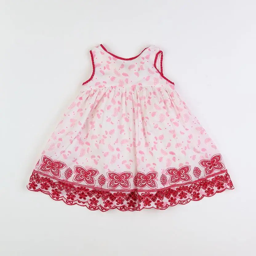 Vertbaudet - robe blanc - 12 mois
