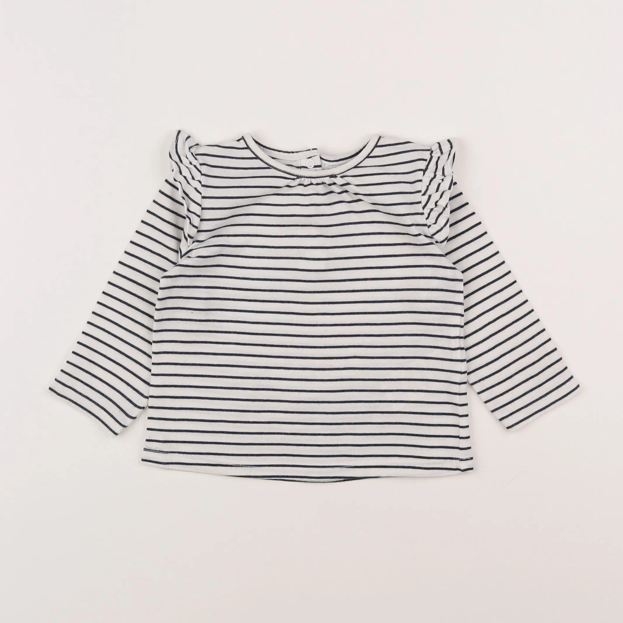 Vertbaudet - tee-shirt bleu - 12 mois