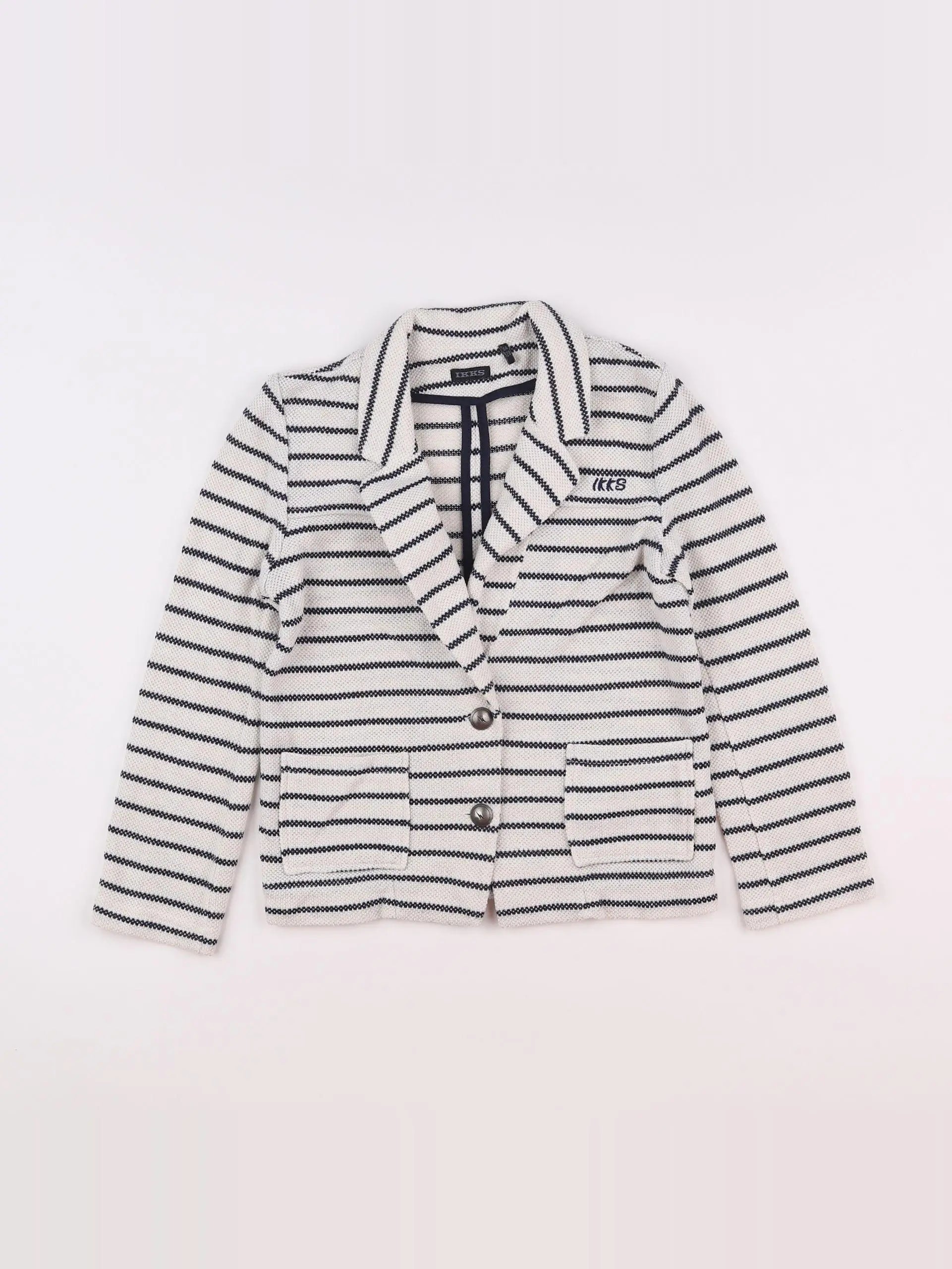 IKKS - veste blanc, or, bleu - 8 ans