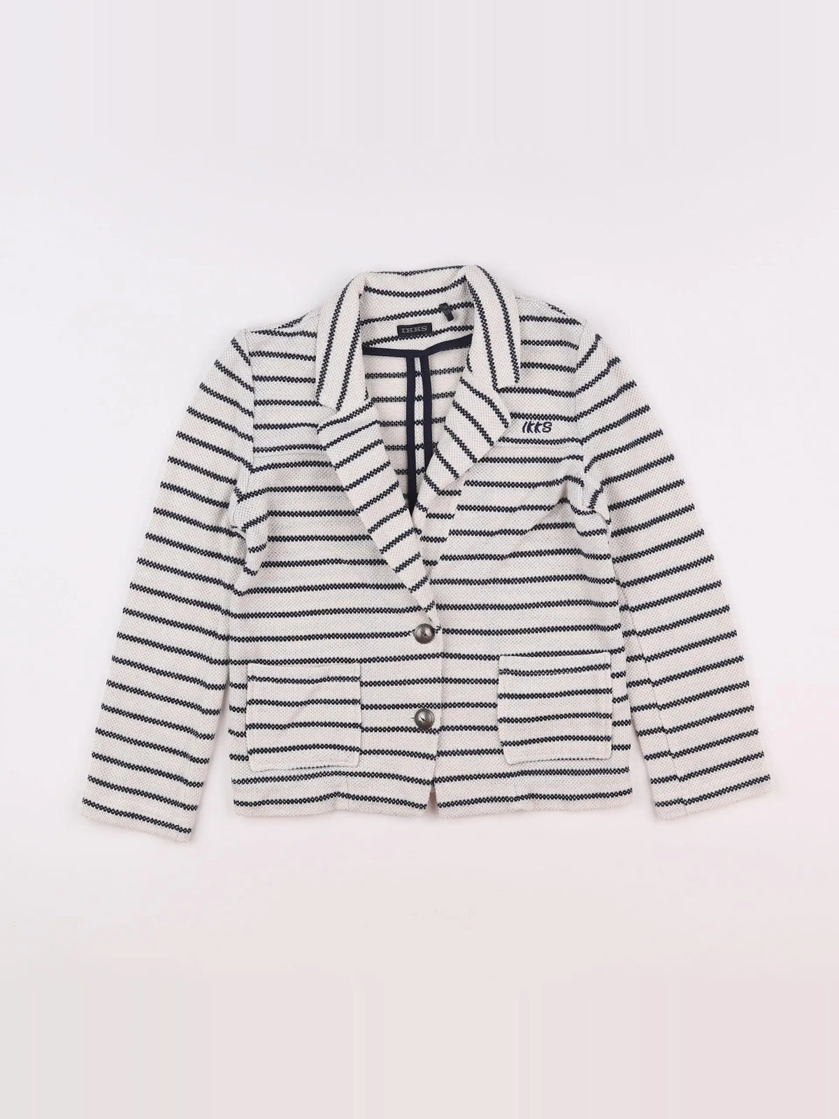IKKS - veste blanc, or, bleu - 8 ans