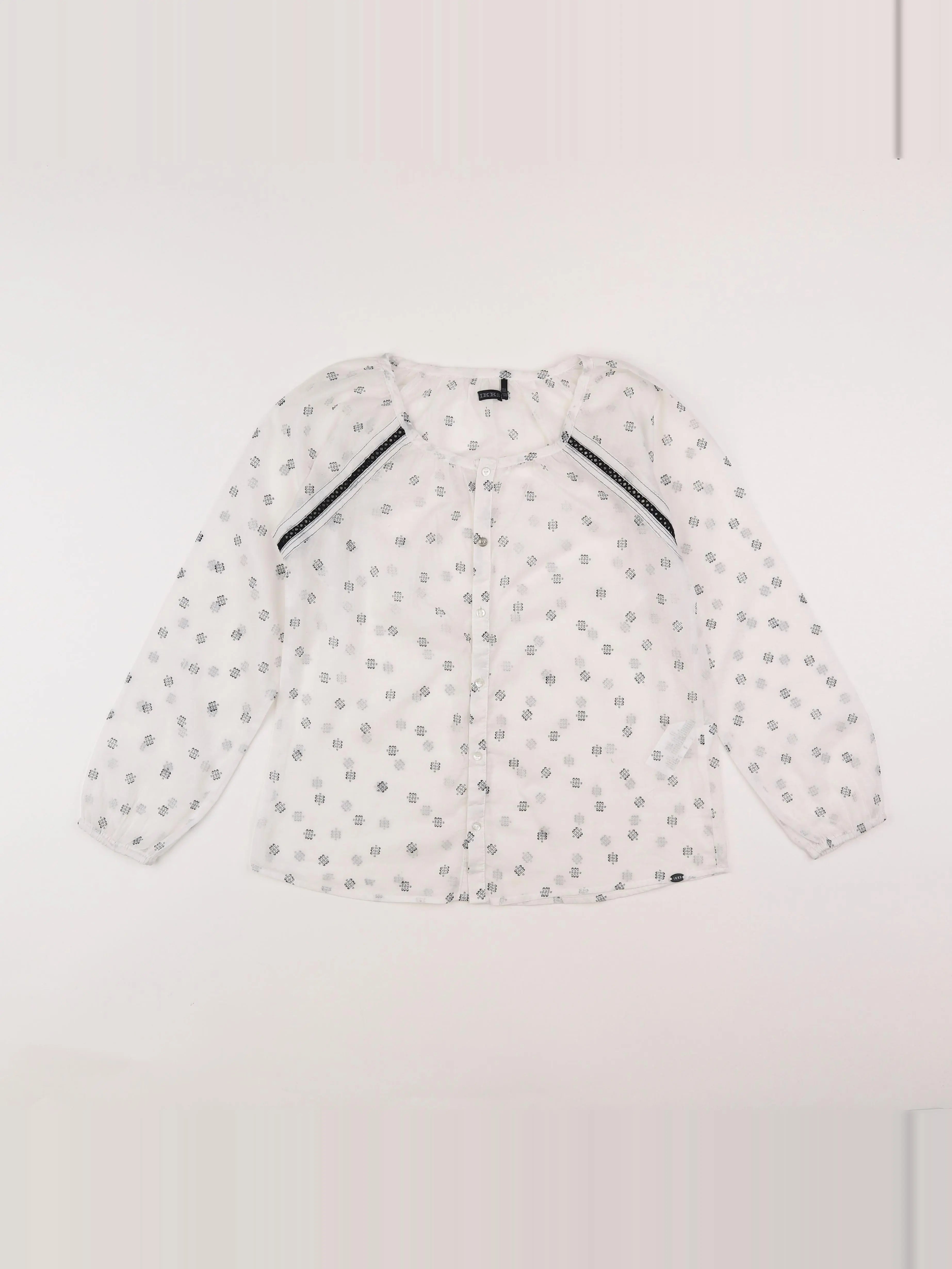 IKKS - blouse blanc - 10 ans