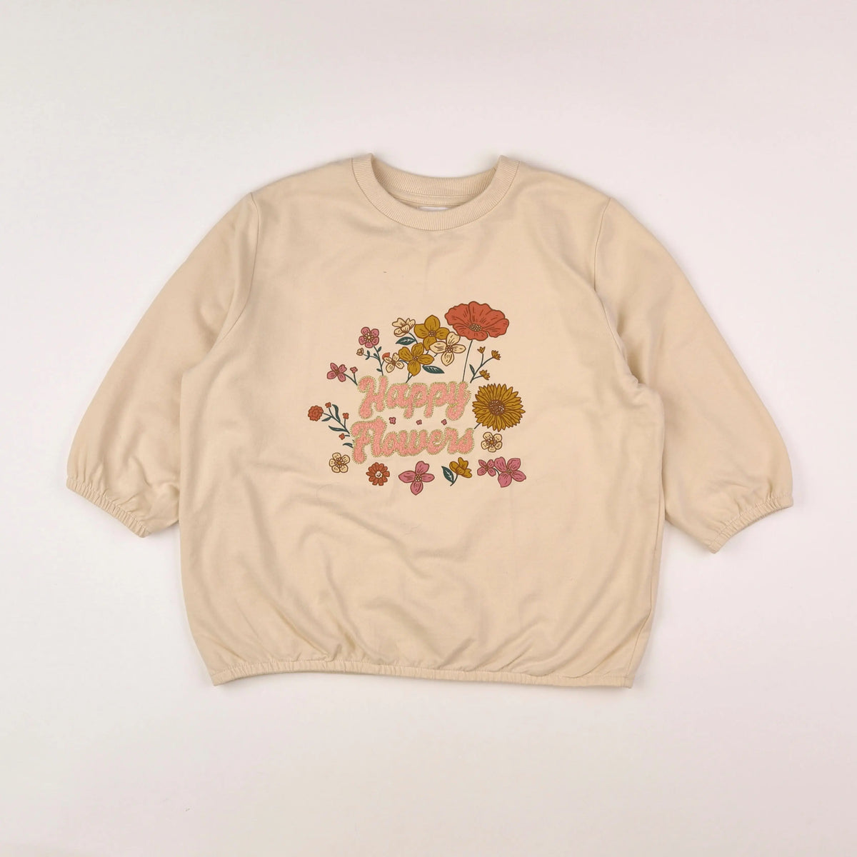 Vertbaudet - sweat beige - 12 ans
