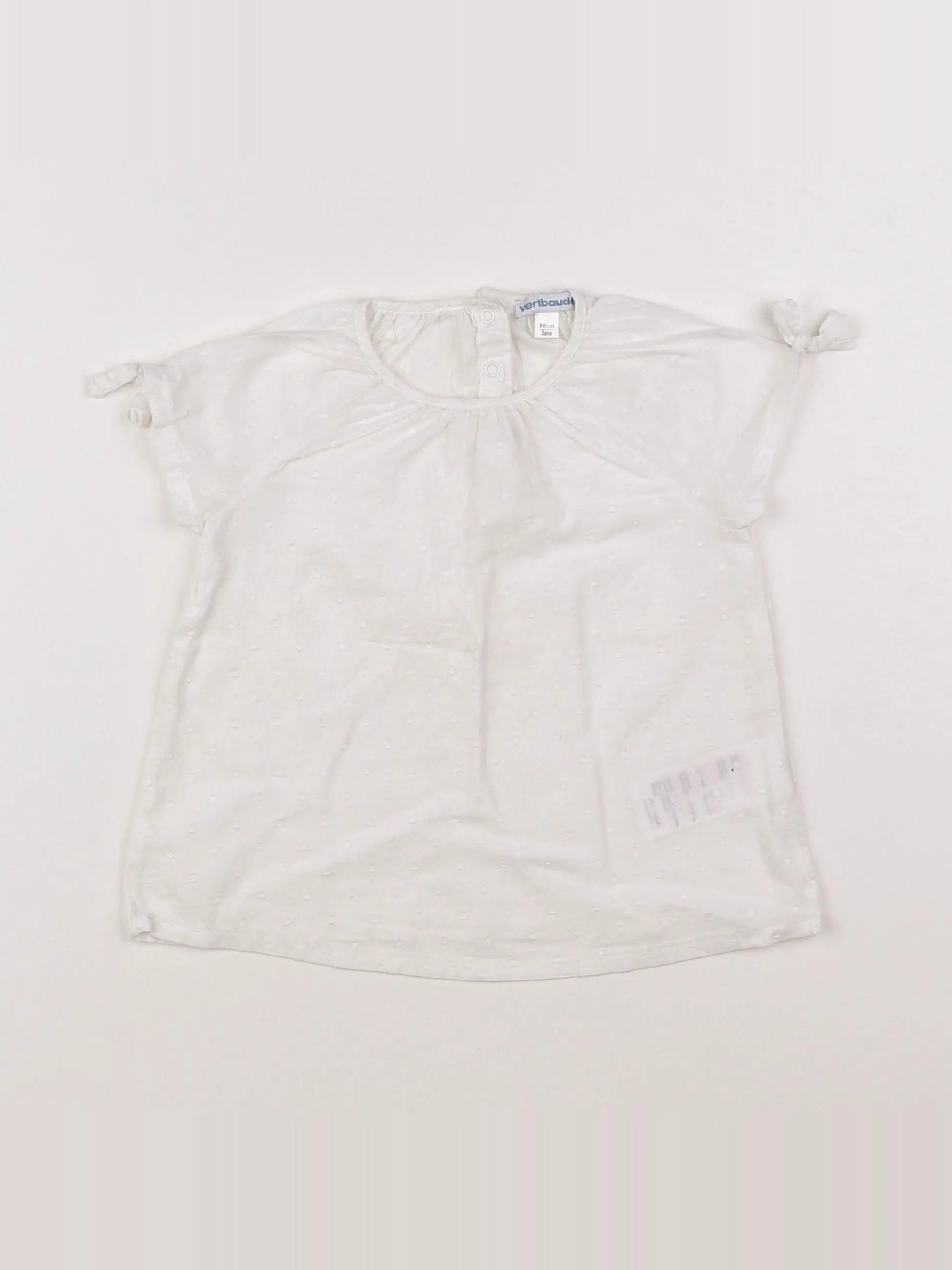 Vertbaudet - blouse blanc - 2 ans