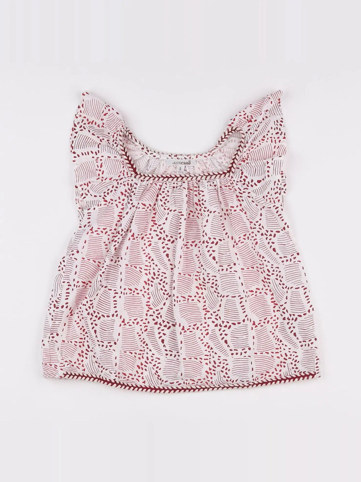 Sunchild - blouse blanc, rouge - 8 ans