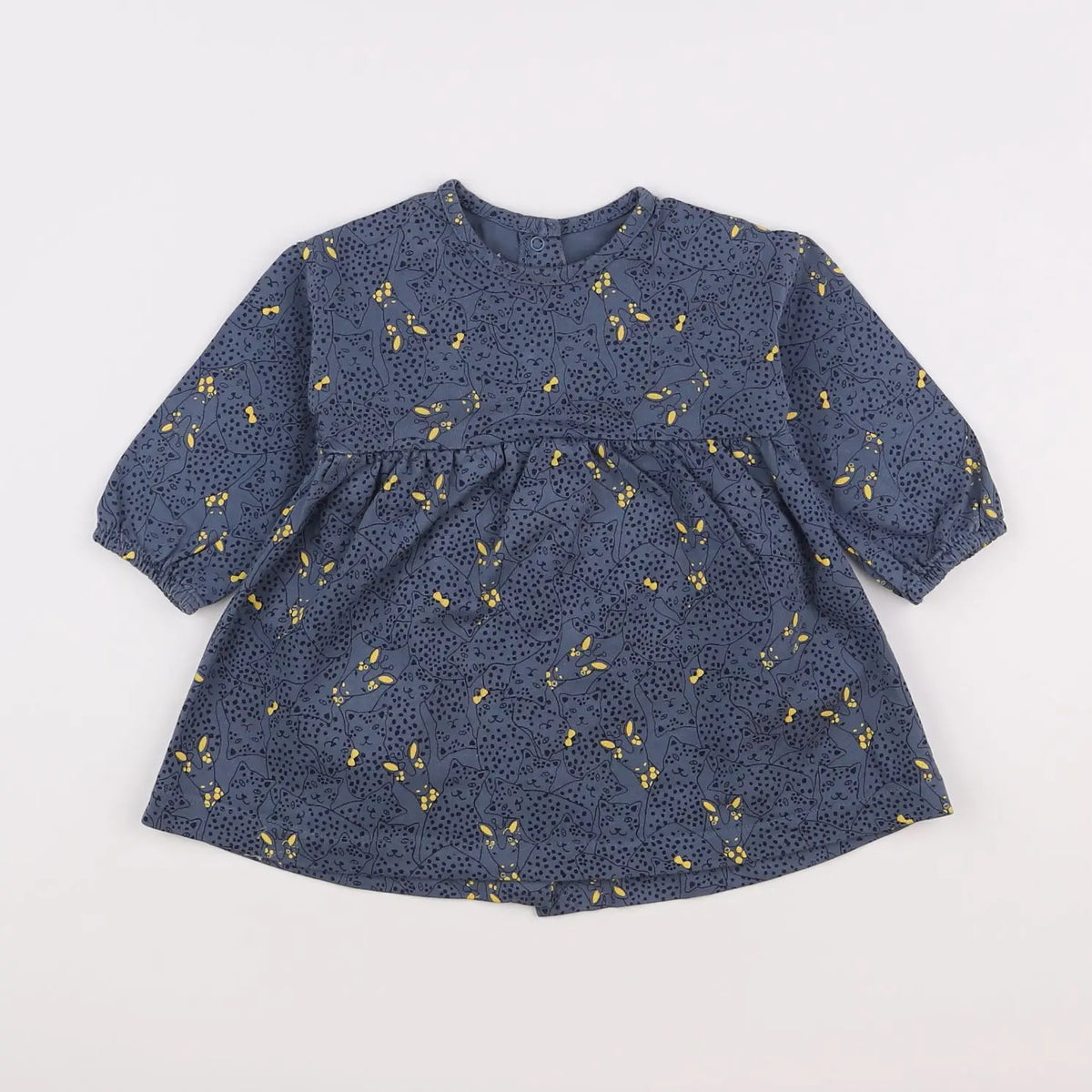 Vertbaudet - robe bleu - 9 mois