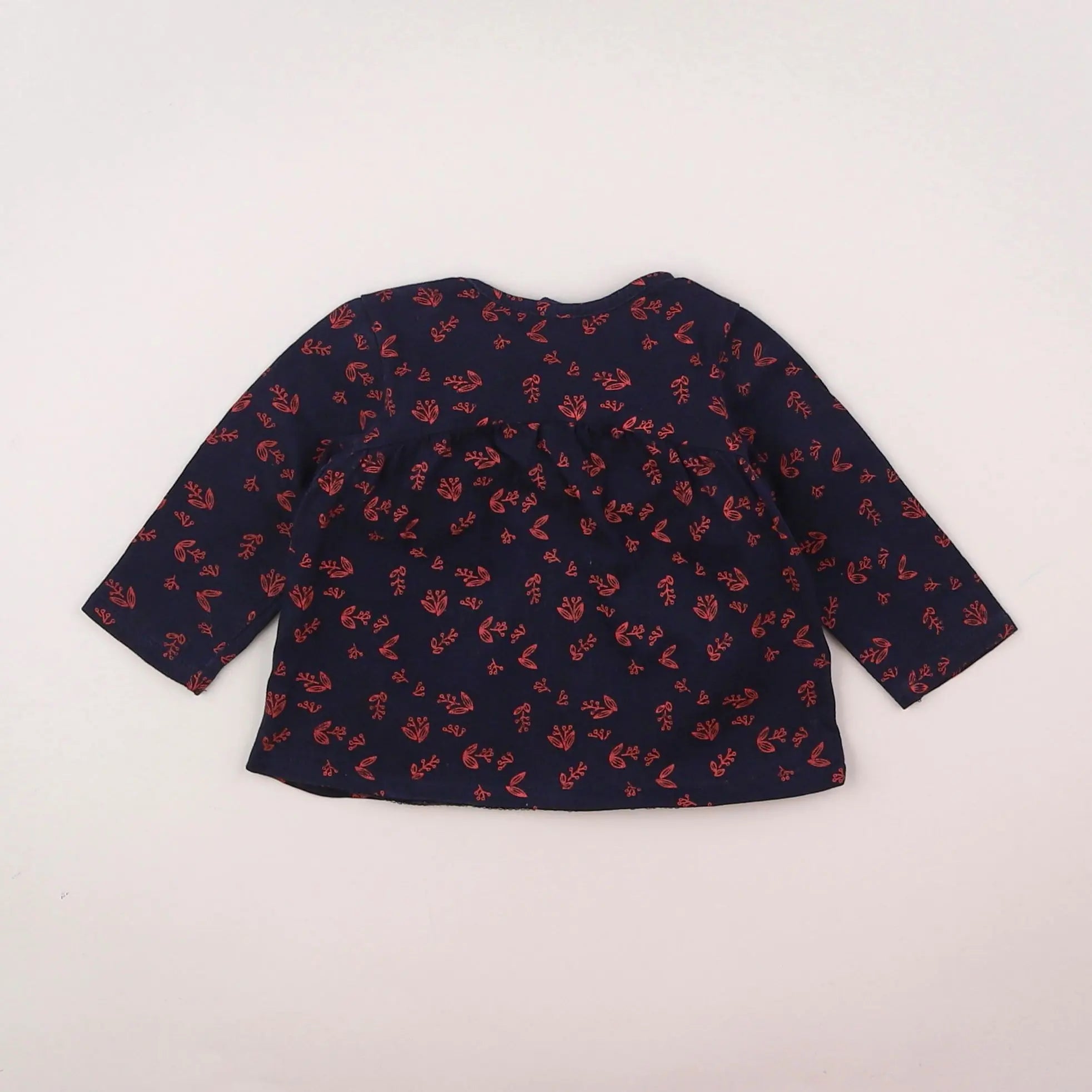 Vertbaudet - tee-shirt bleu - 3 mois