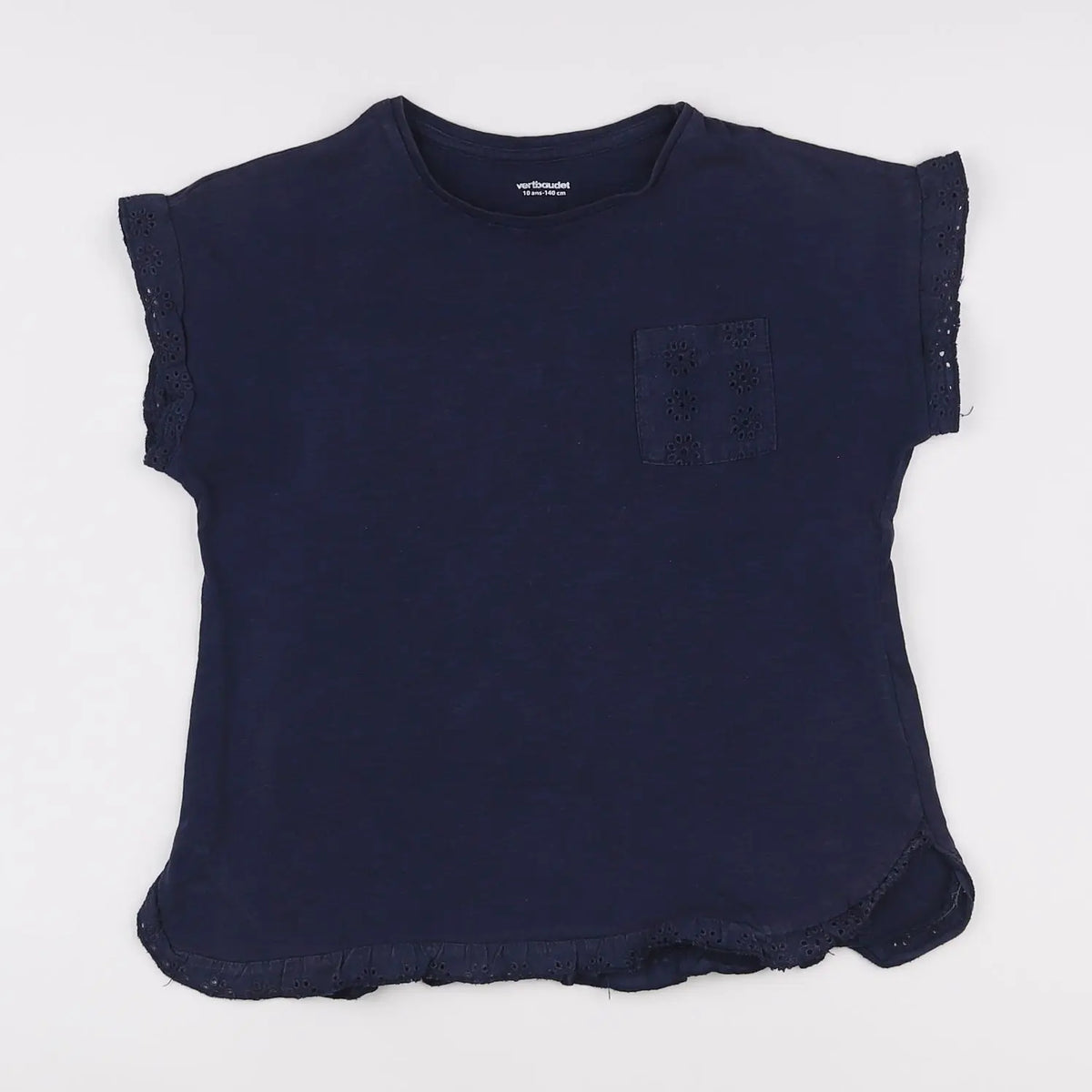 Vertbaudet - tee-shirt bleu - 10 ans