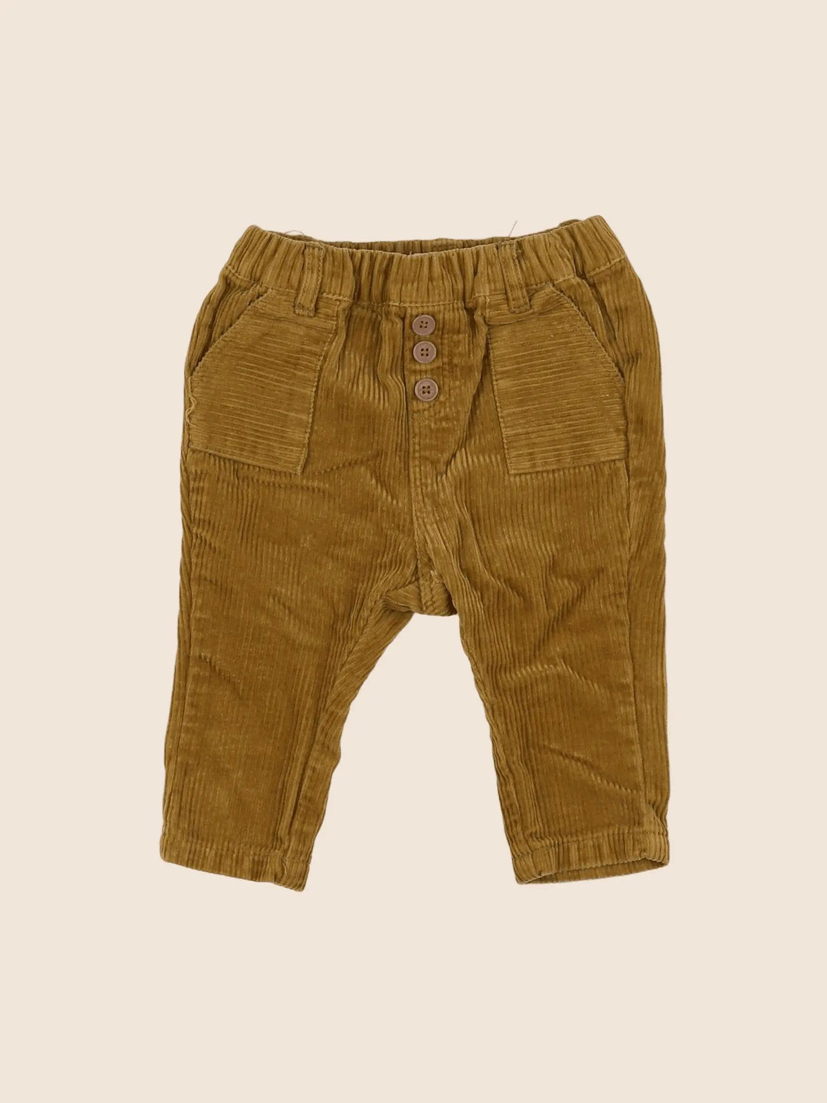Vertbaudet - pantalon marron - 6 mois