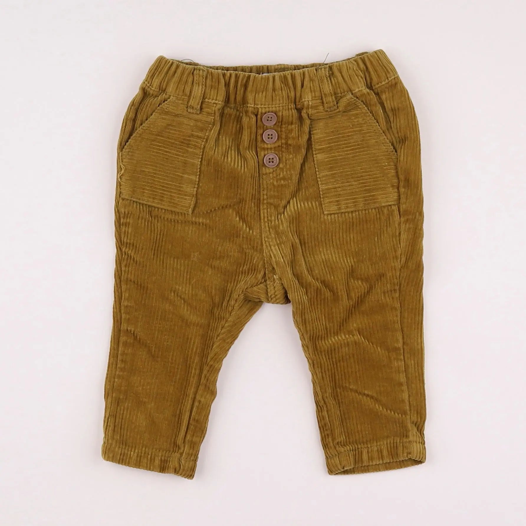 Vertbaudet - pantalon marron - 6 mois
