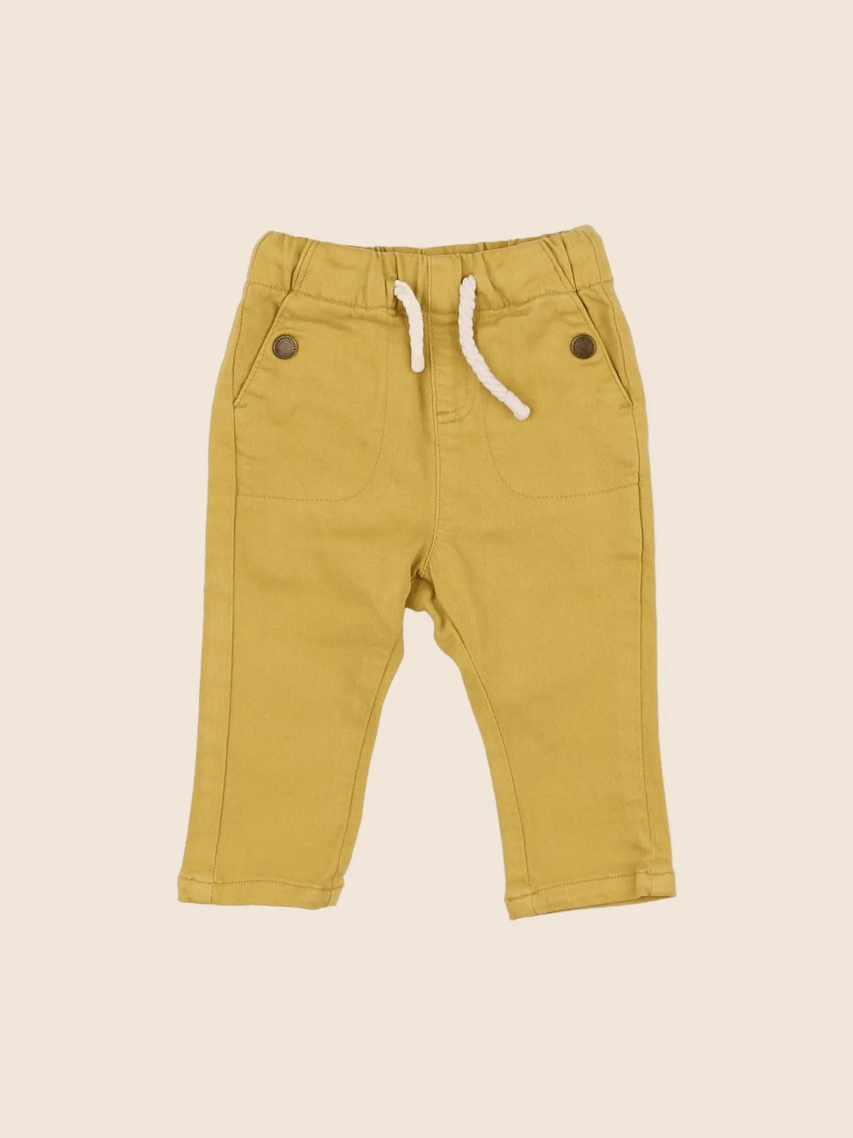 Vertbaudet - pantalon jaune - 3 mois