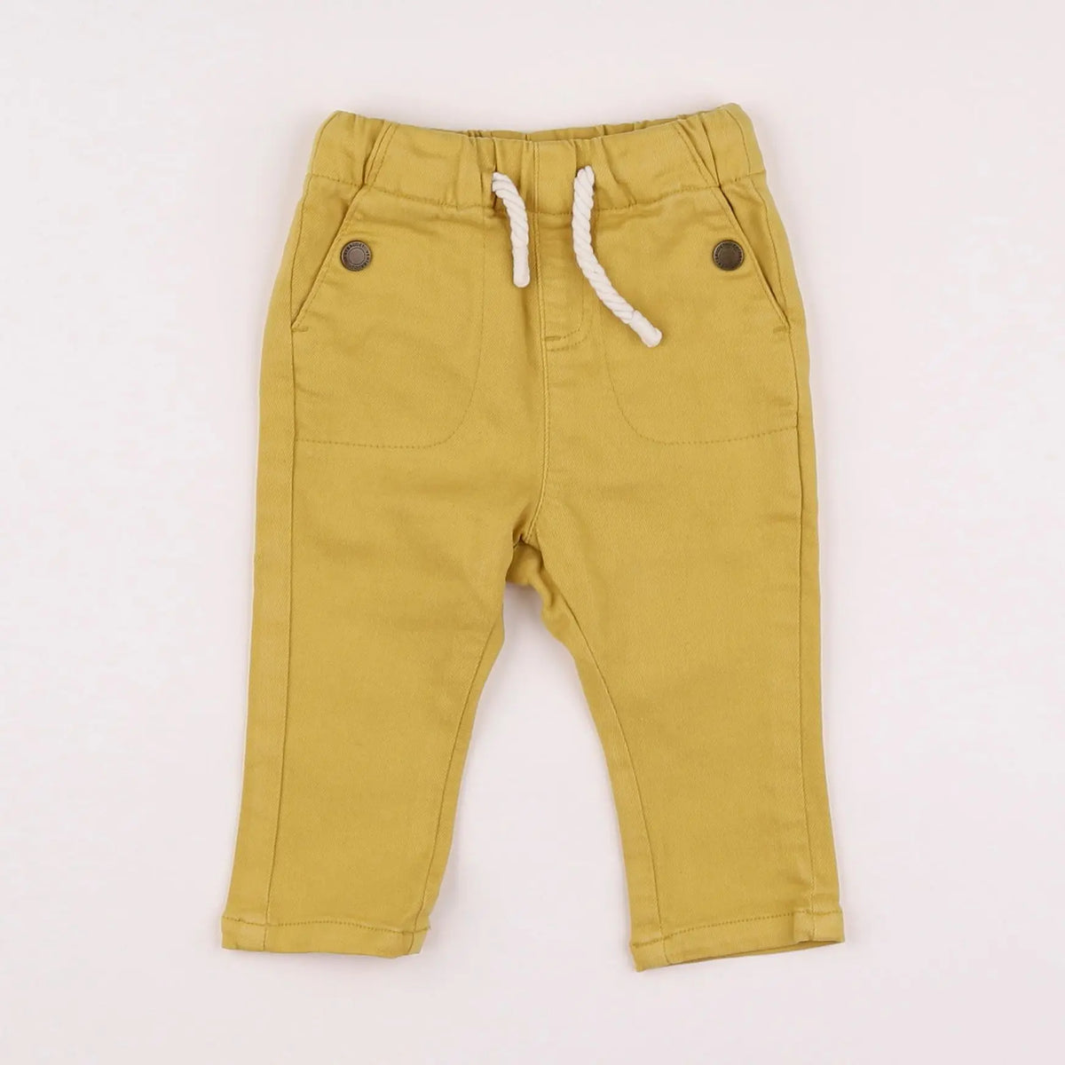 Vertbaudet - pantalon jaune - 3 mois