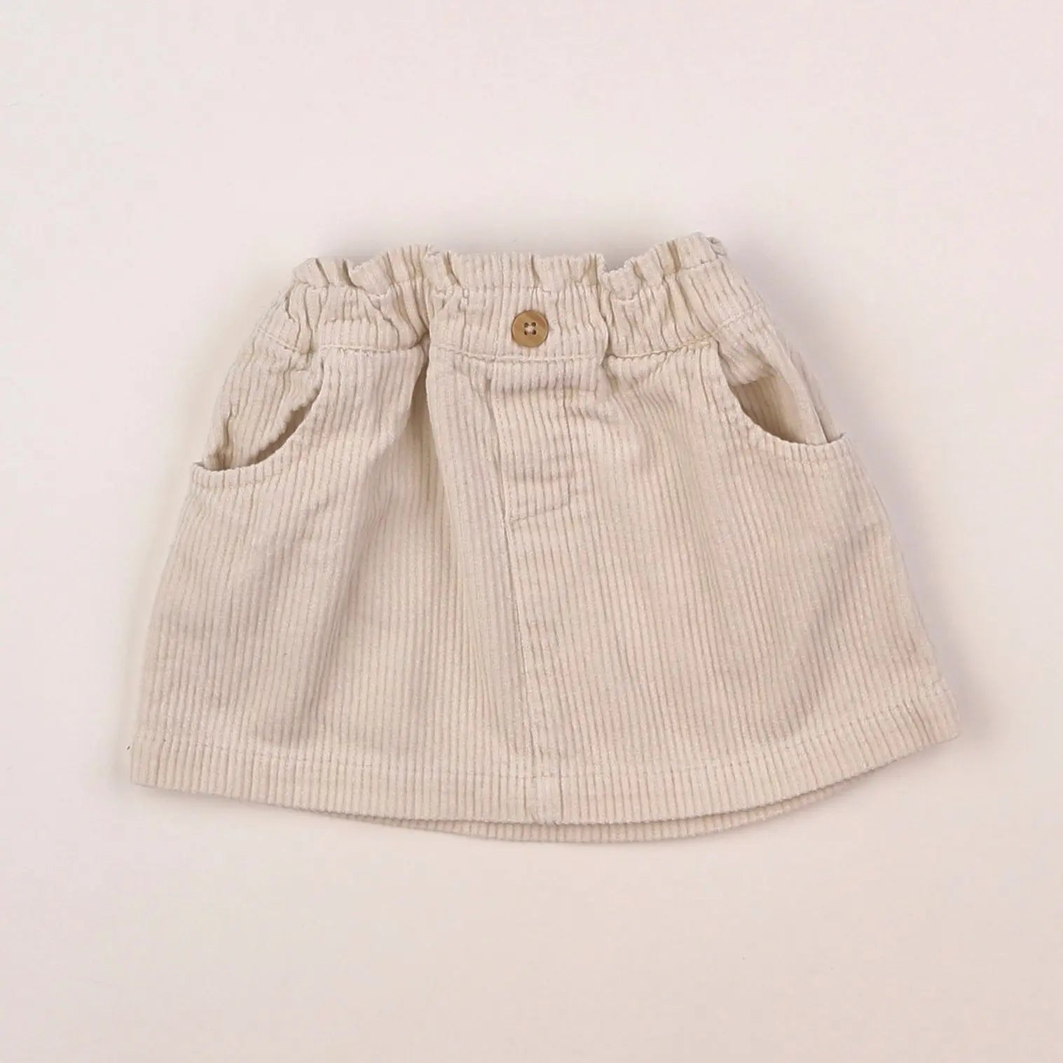 Vertbaudet - jupe beige - 9 mois