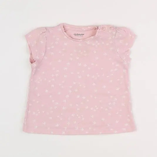 Vertbaudet - tee-shirt rose - 18 mois