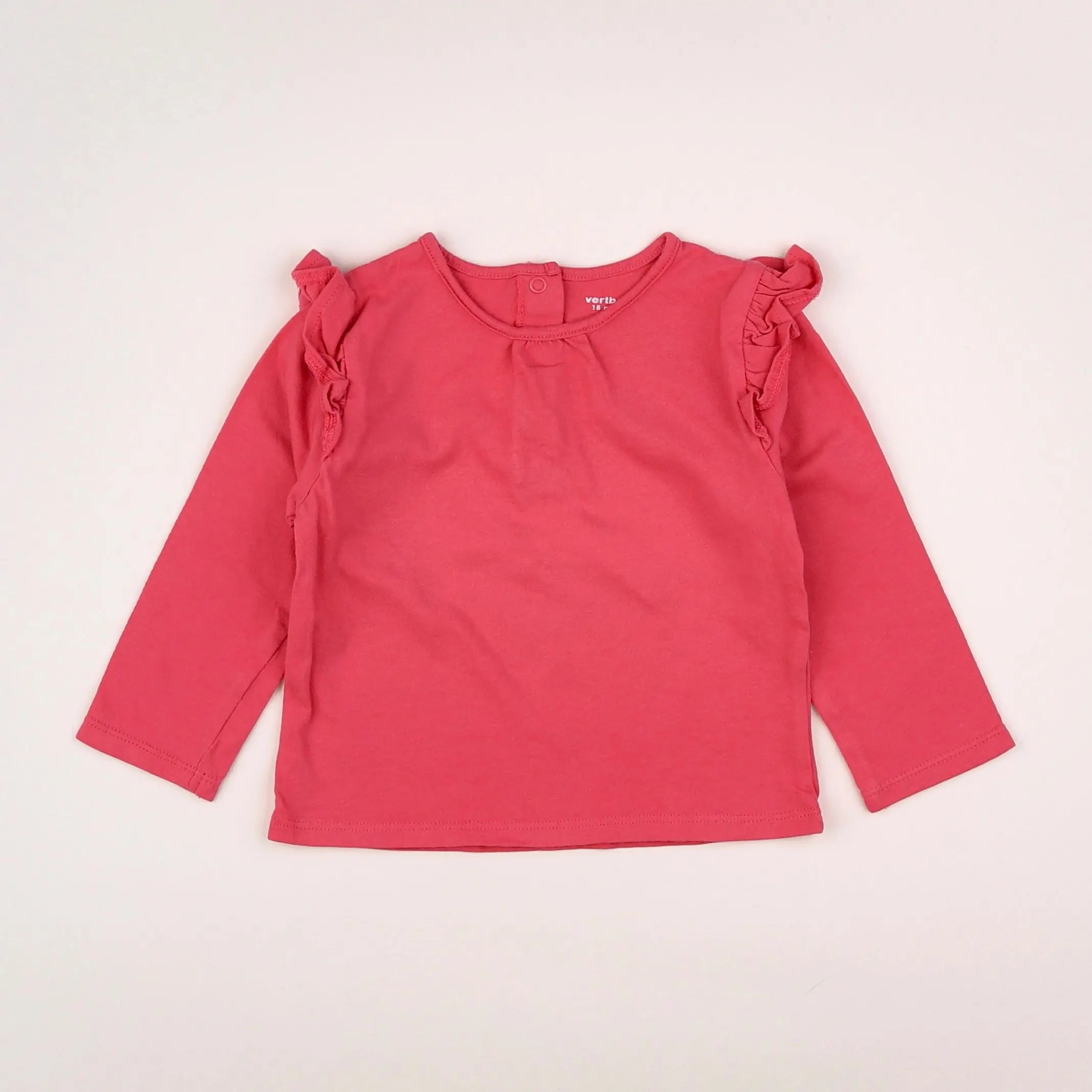 Vertbaudet - tee-shirt rose - 18 mois
