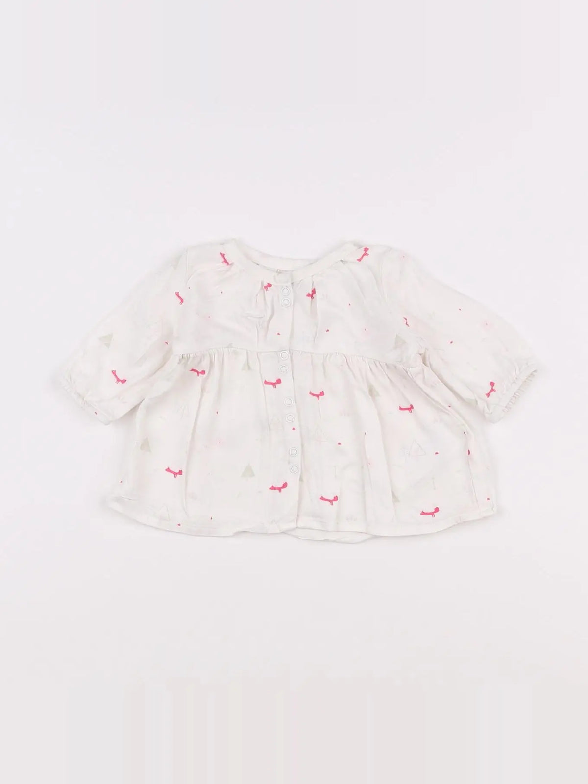 Vertbaudet - blouse blanc - 1 mois