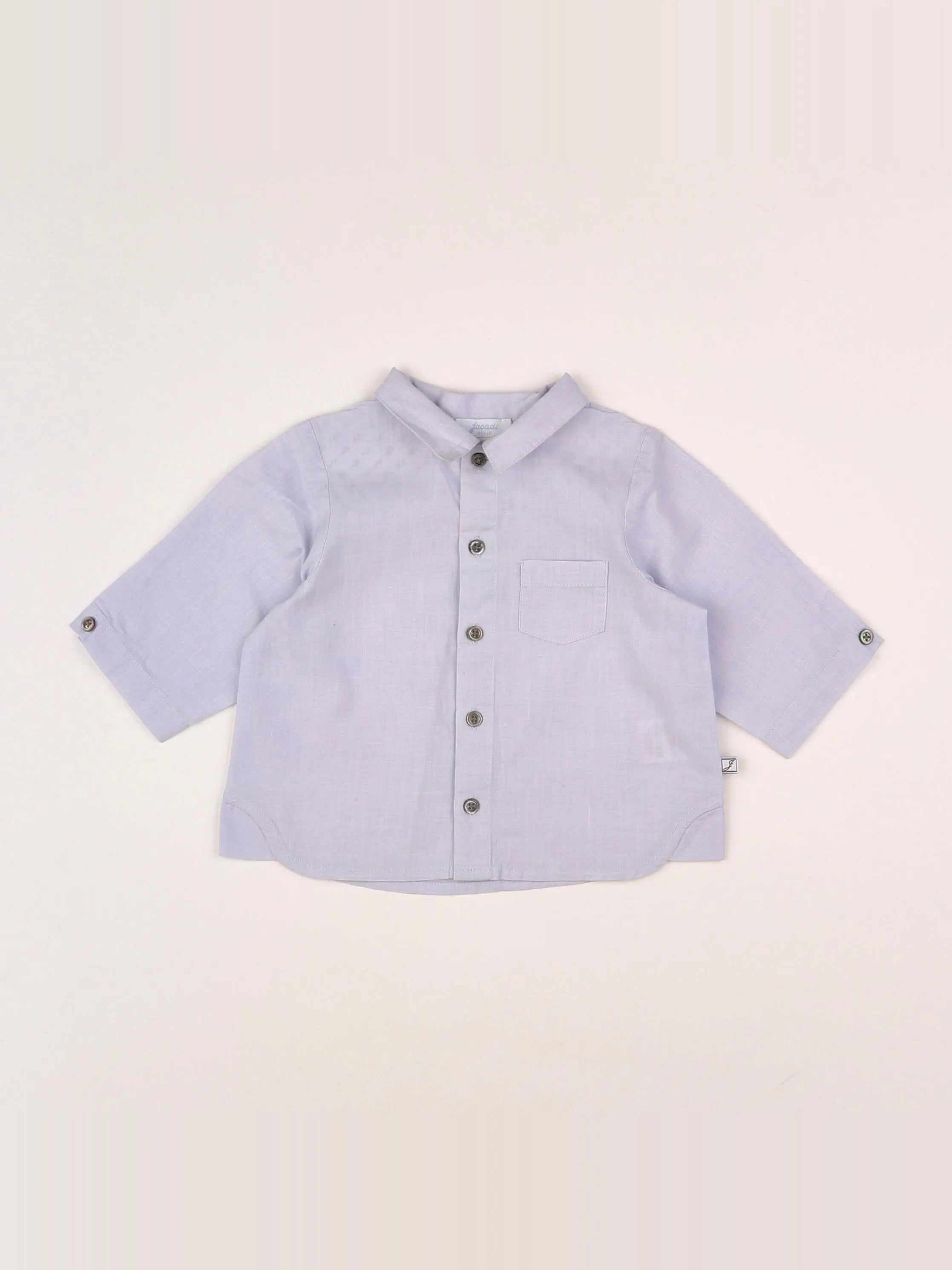 Jacadi - chemise bleu - 6 mois