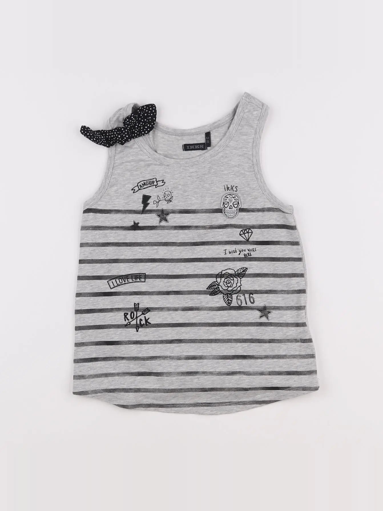 IKKS - débardeur gris - 6 ans