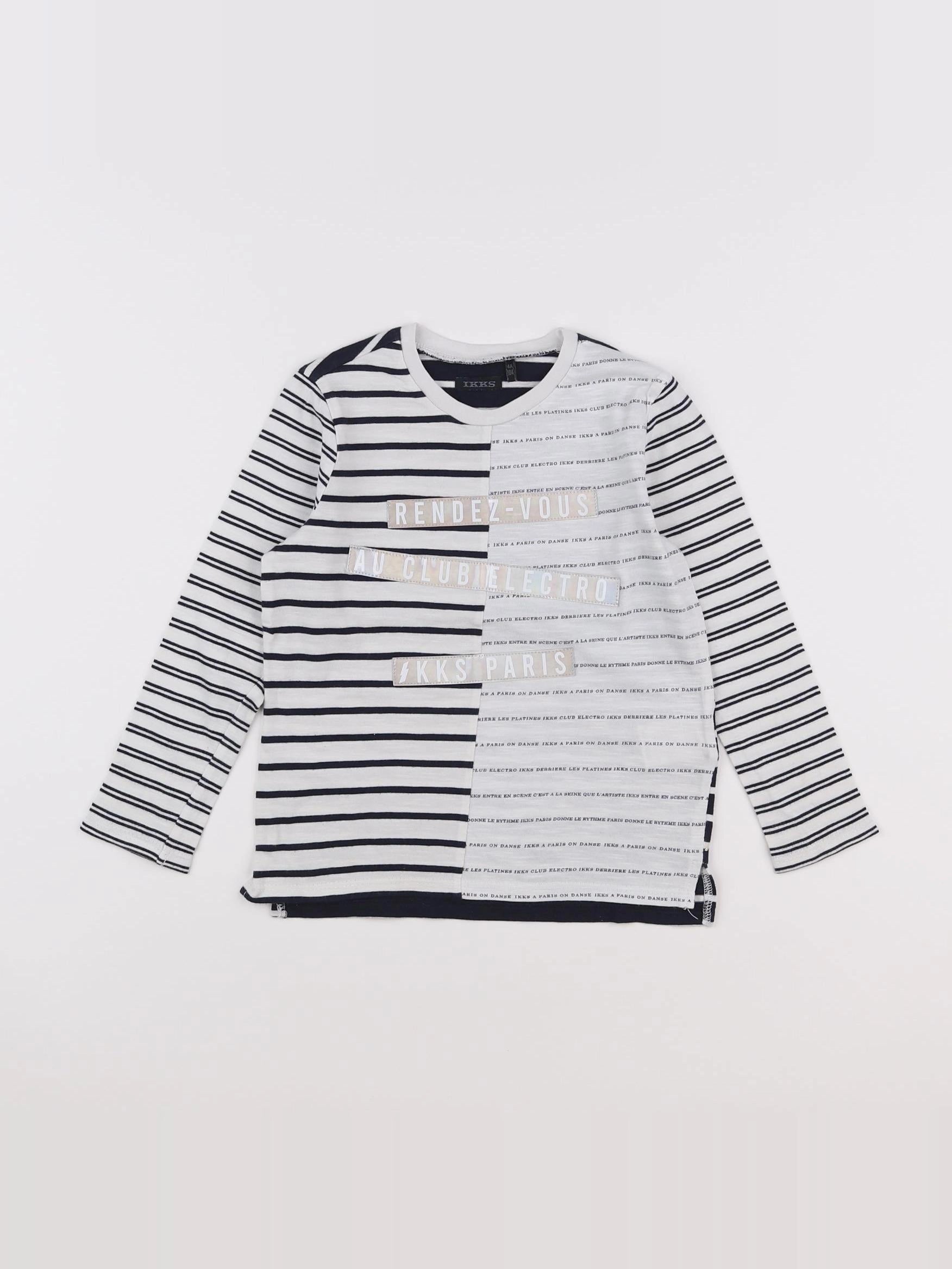IKKS - tee-shirt blanc - 4 ans