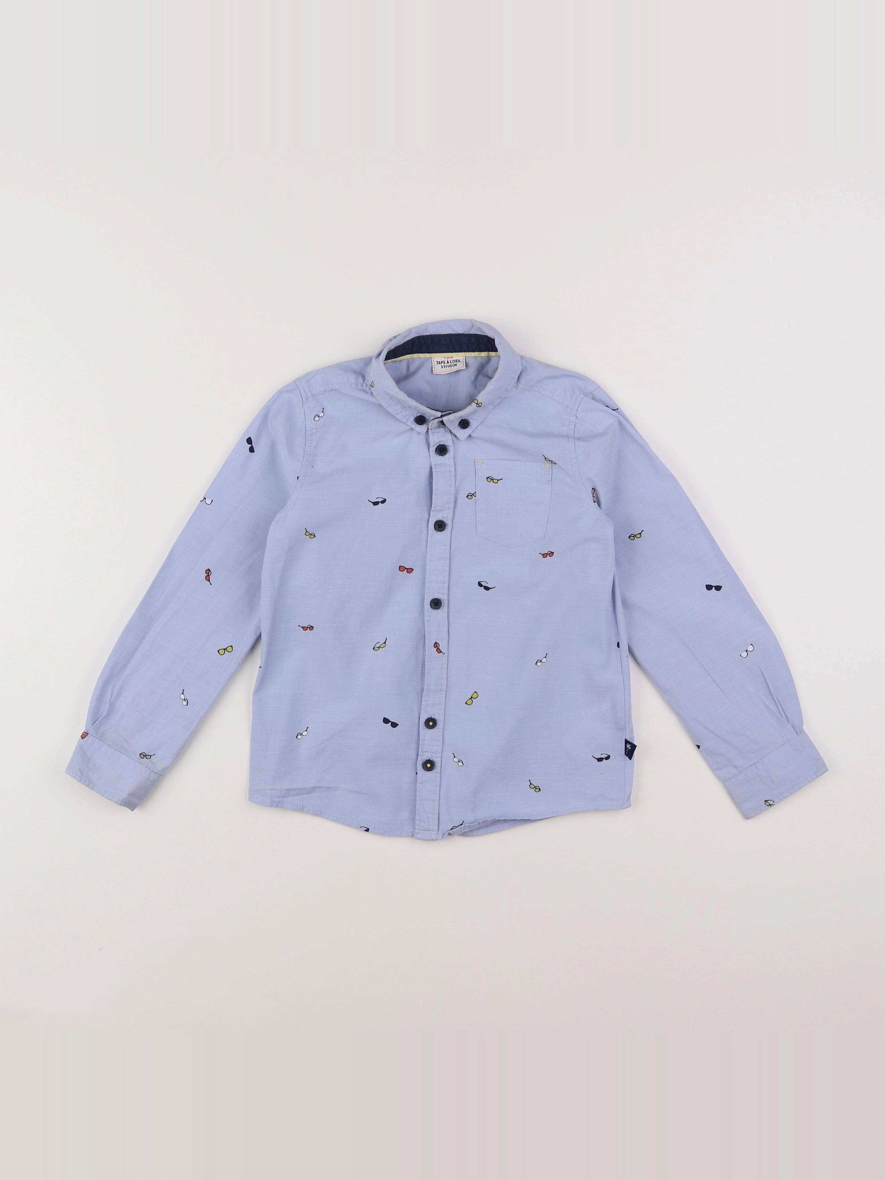 Tape à l'oeil - chemise bleu - 5 ans