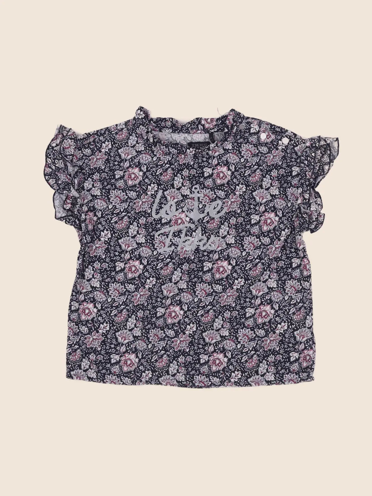 IKKS - blouse bleu - 8 ans