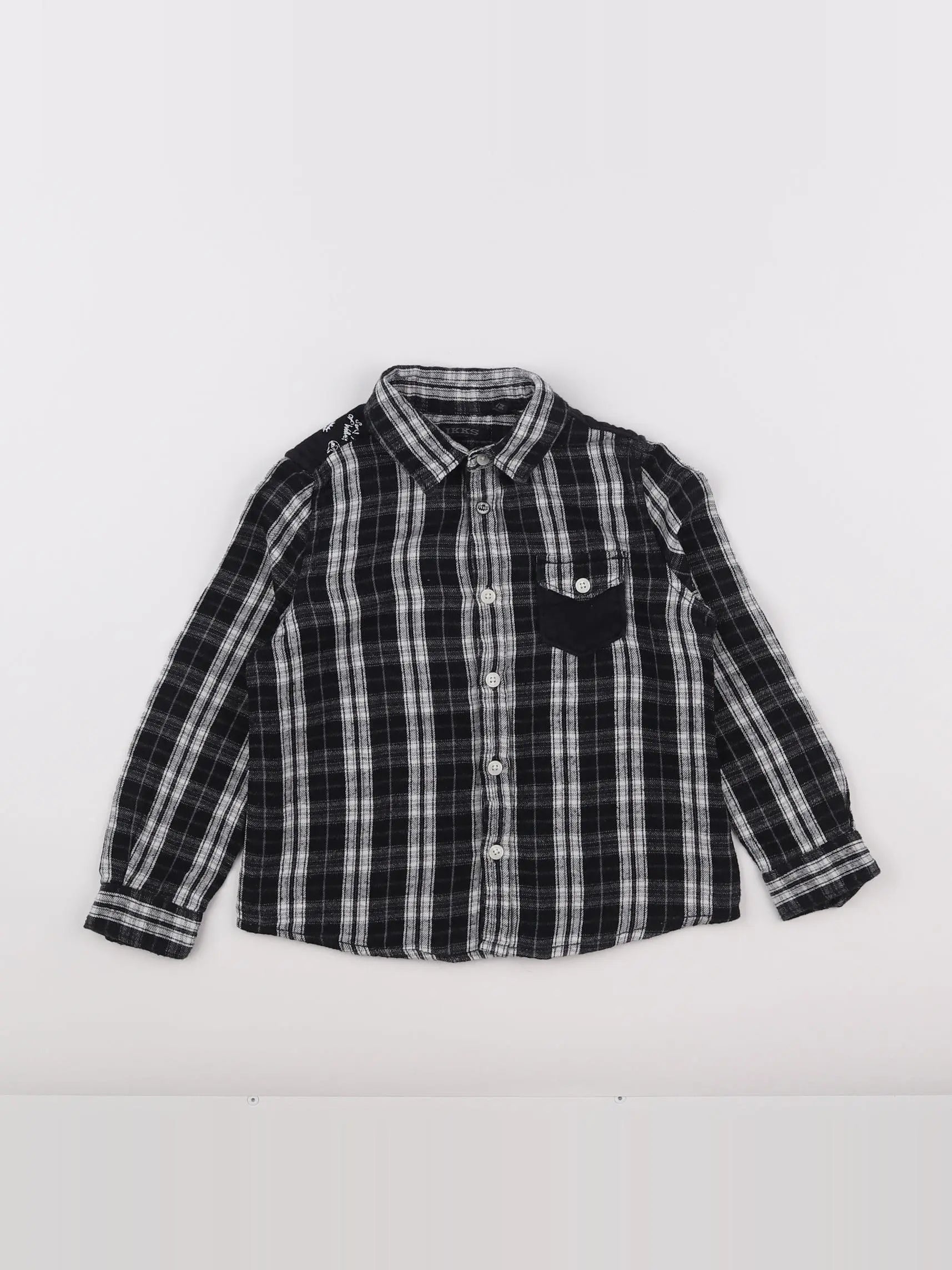 Boutchou - chemise noir - 3 ans