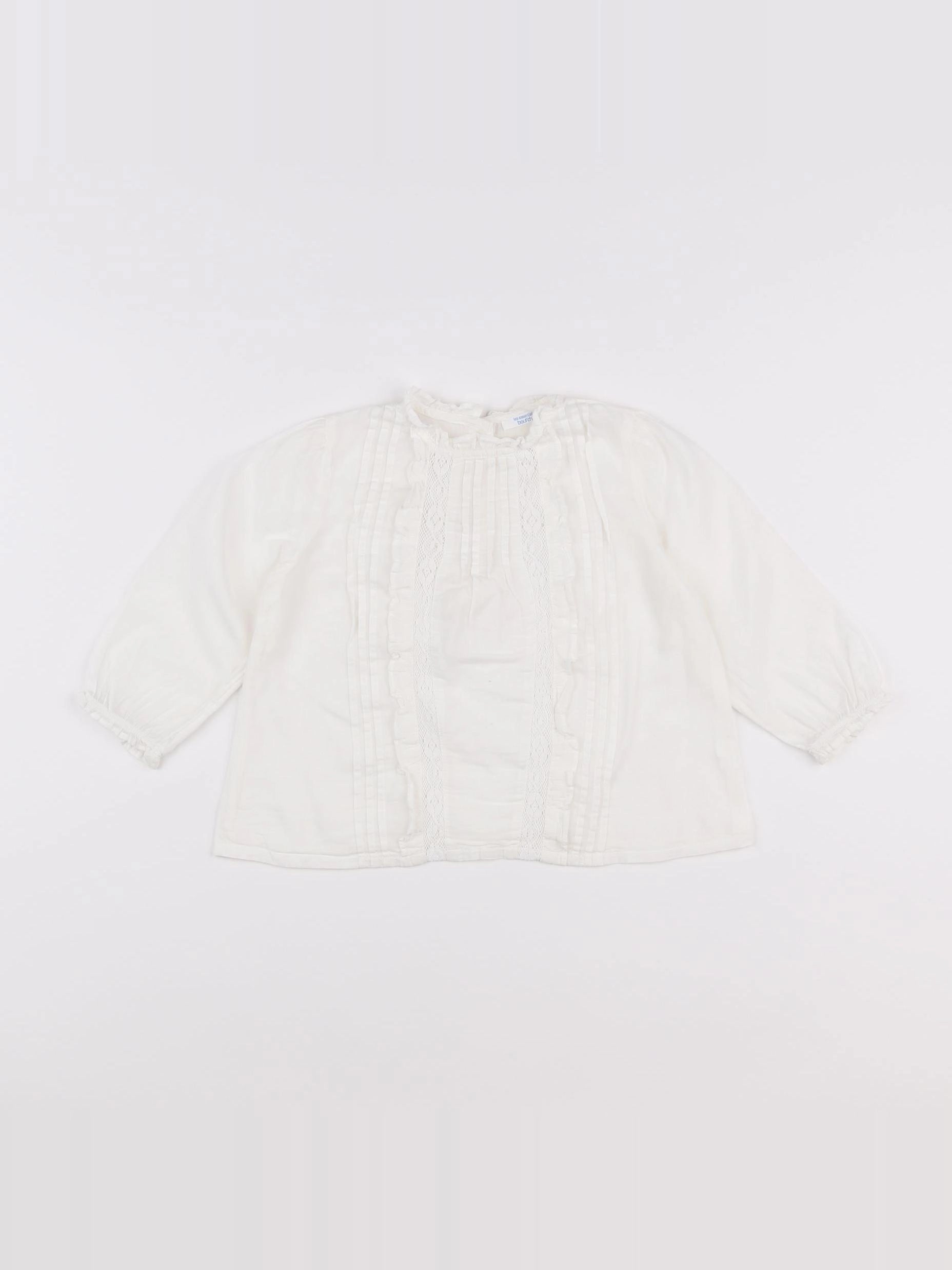 Boutchou - blouse blanc - 2 ans