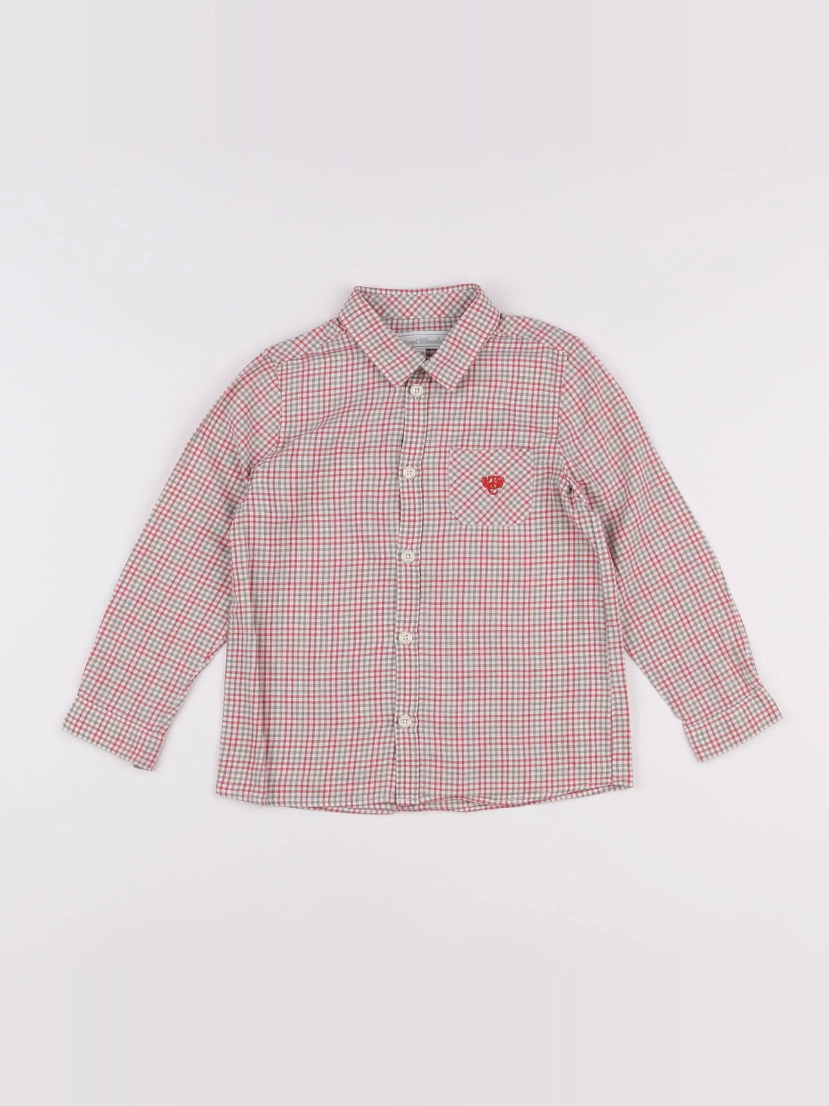 Tartine & Chocolat - chemise blanc, rouge - 5 ans