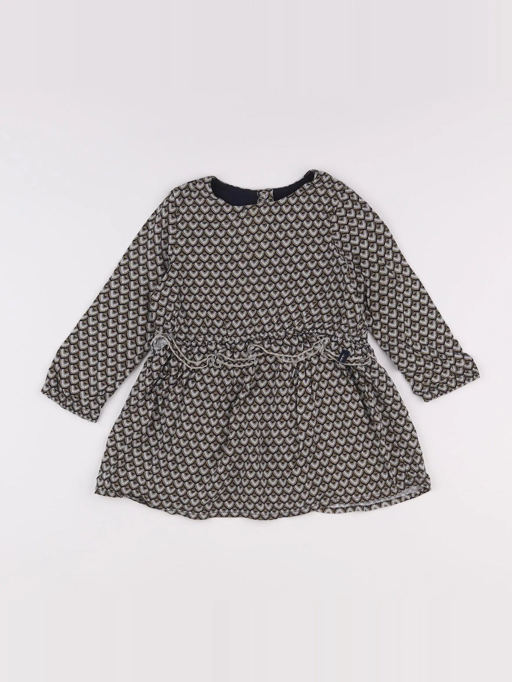 IKKS - robe bleu, blanc - 2 ans