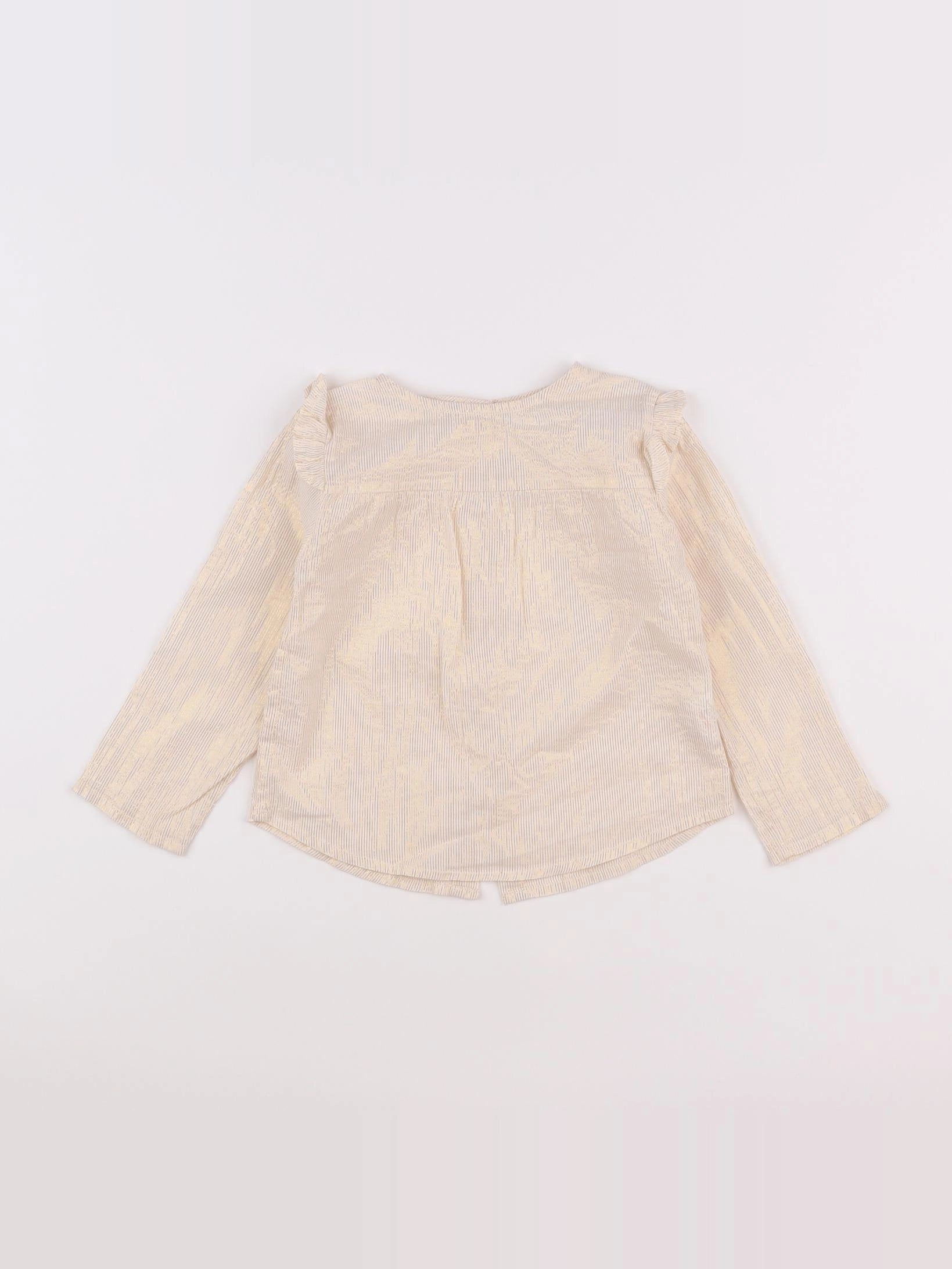 Arsène et les pipelettes - blouse beige, or - 2 ans