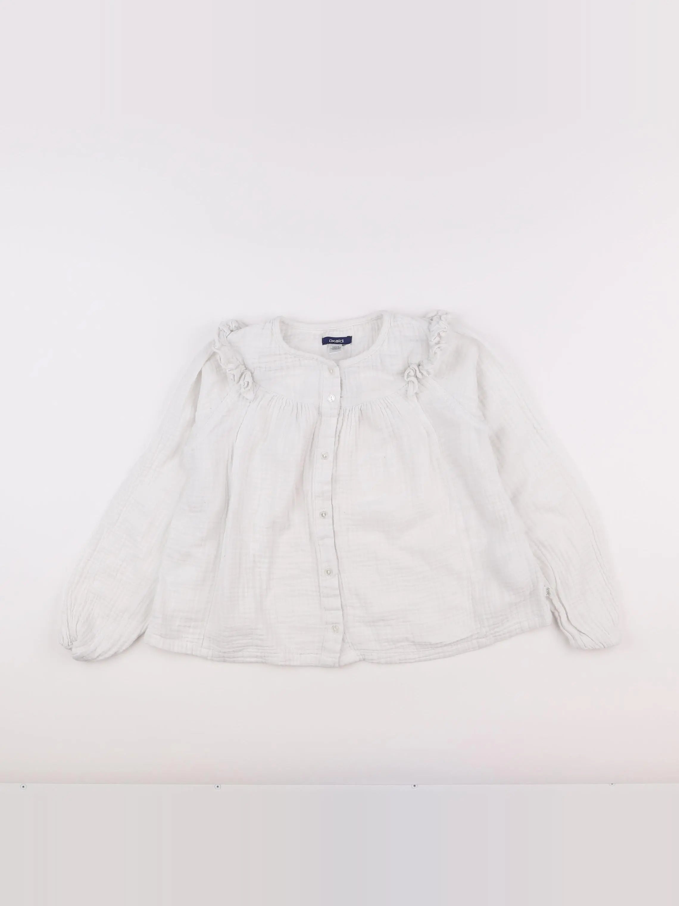 Okaidi - chemise blanc - 10 ans