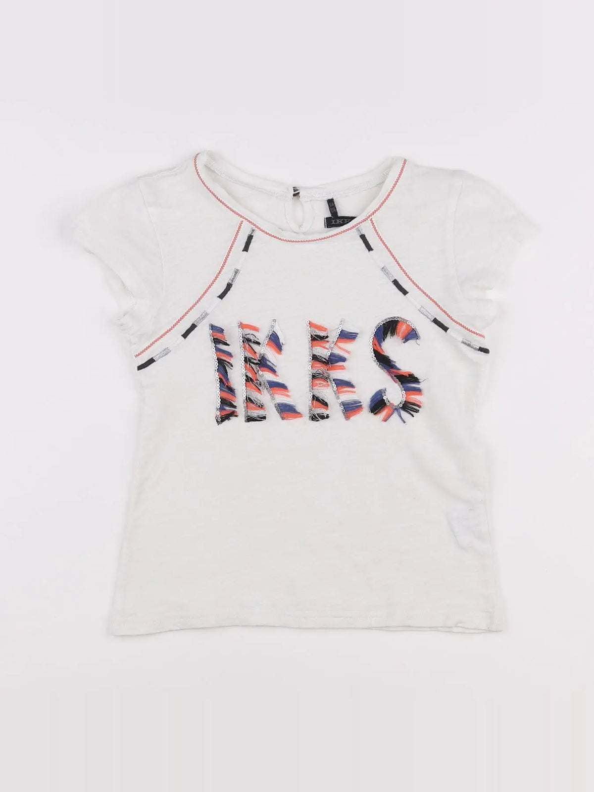 IKKS - tee-shirt blanc - 6 ans