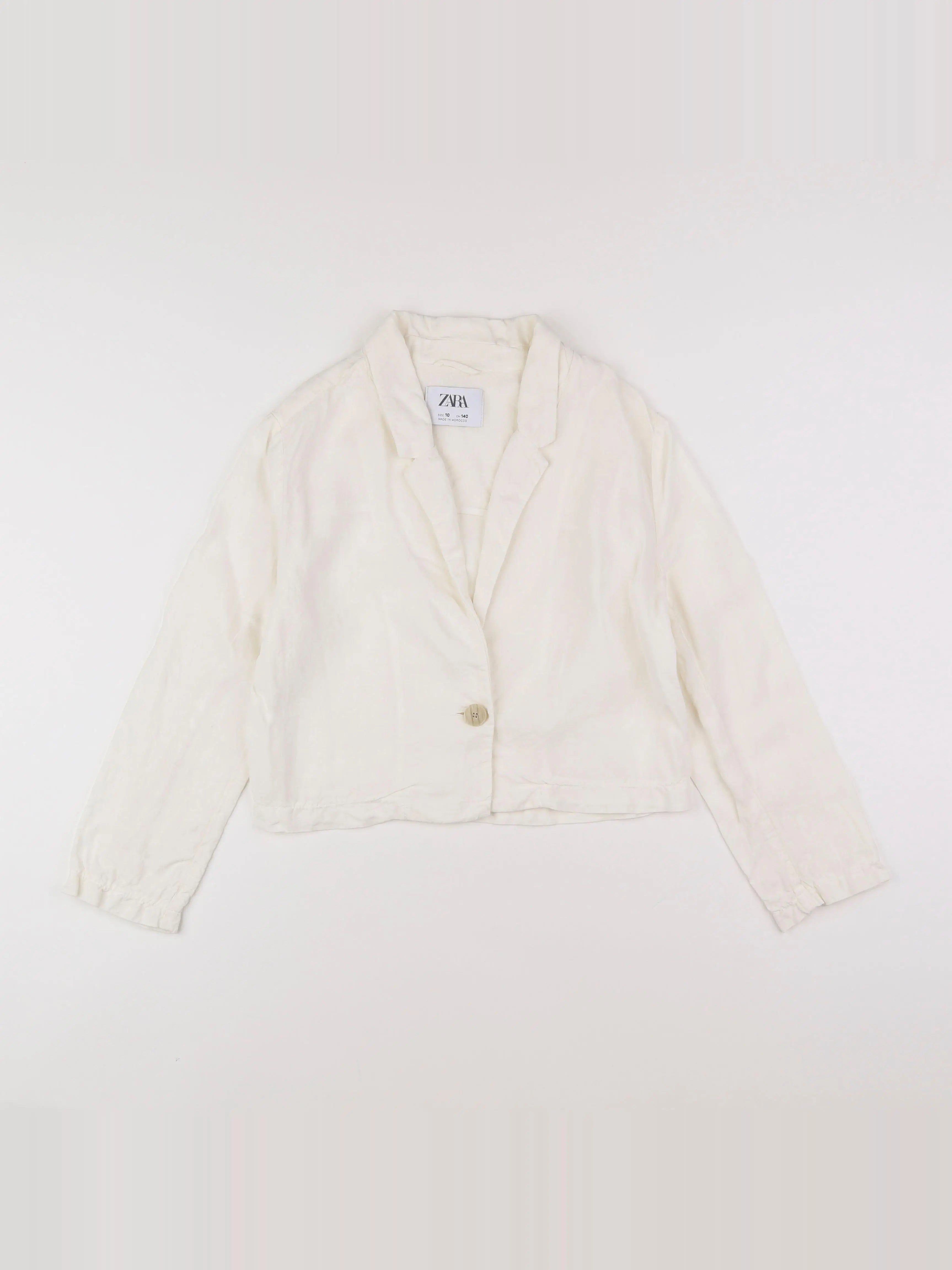Zara - veste blanc - 10 ans