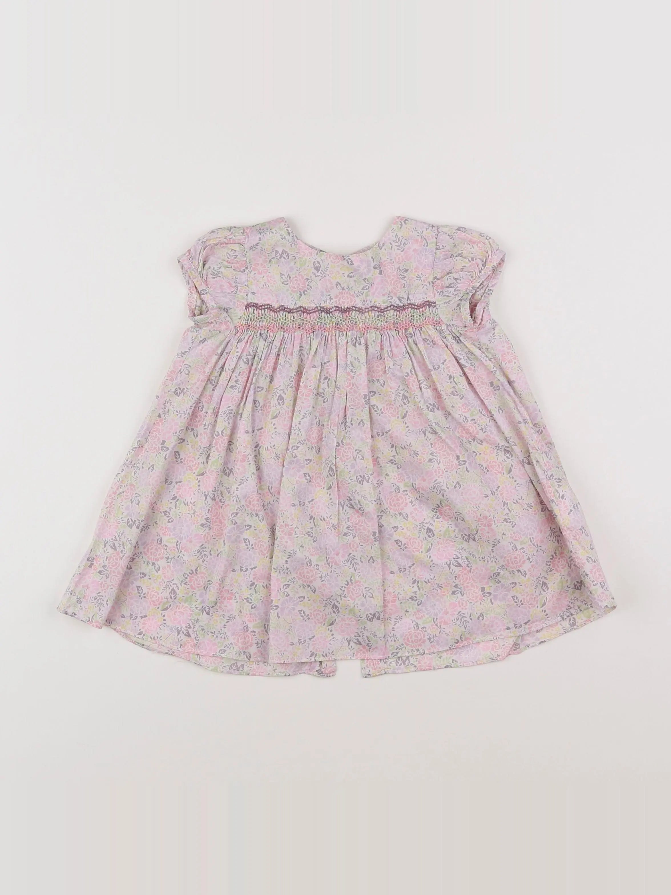 Jacadi - robe liberty multicolore - 6 mois