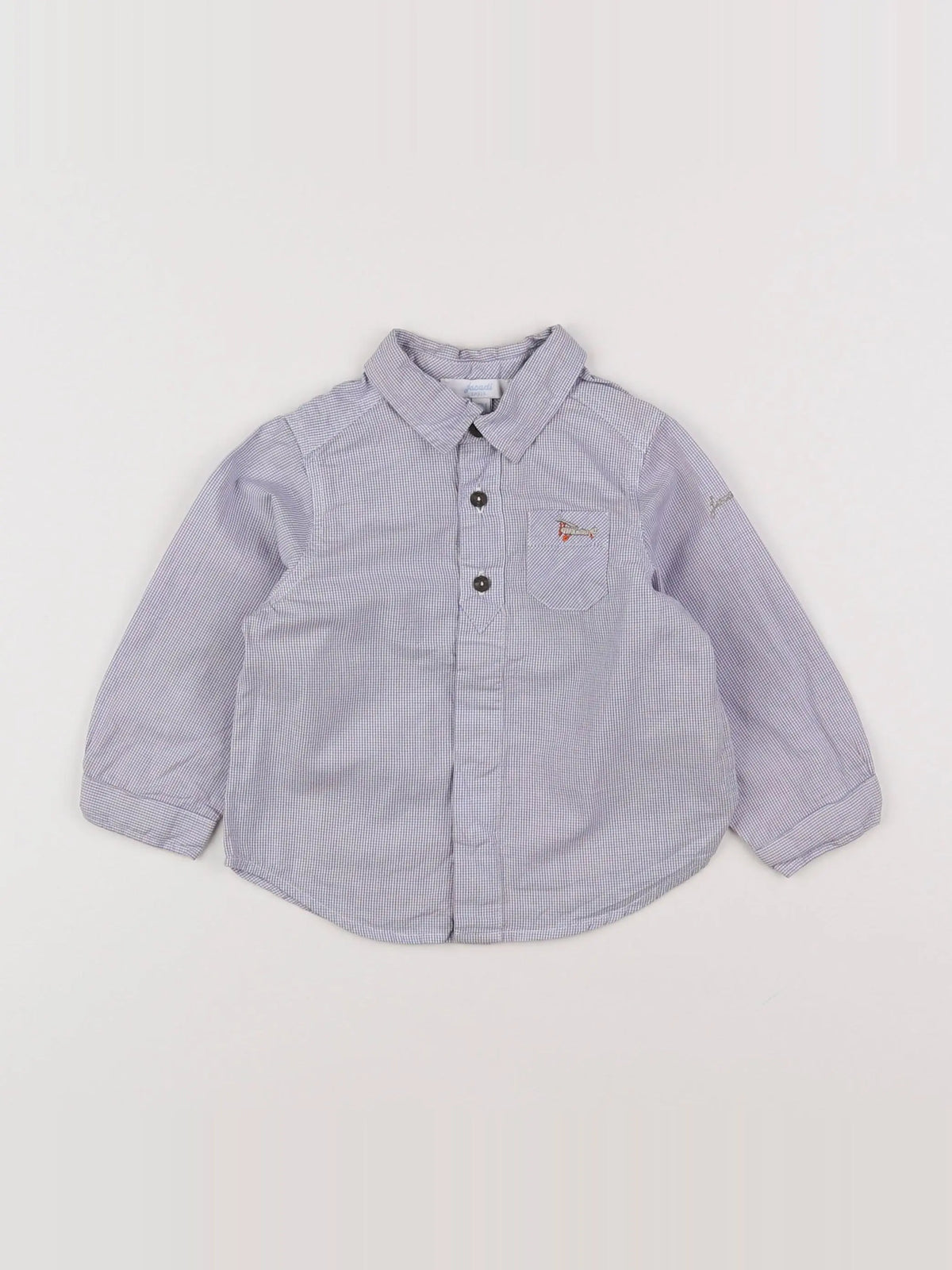 Jacadi - chemise bleu - 12 mois