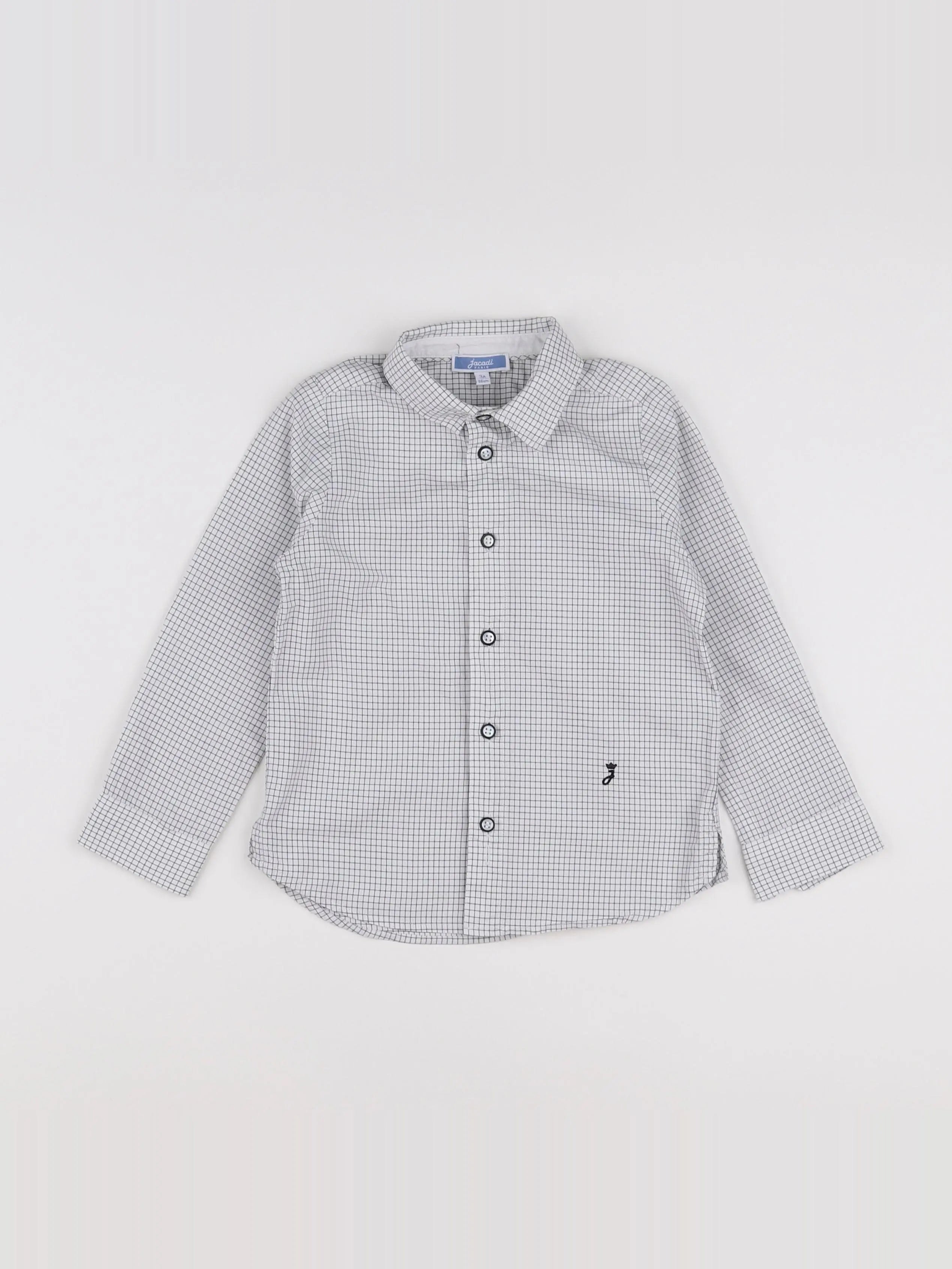 Jacadi - chemise blanc, noir - 3 ans