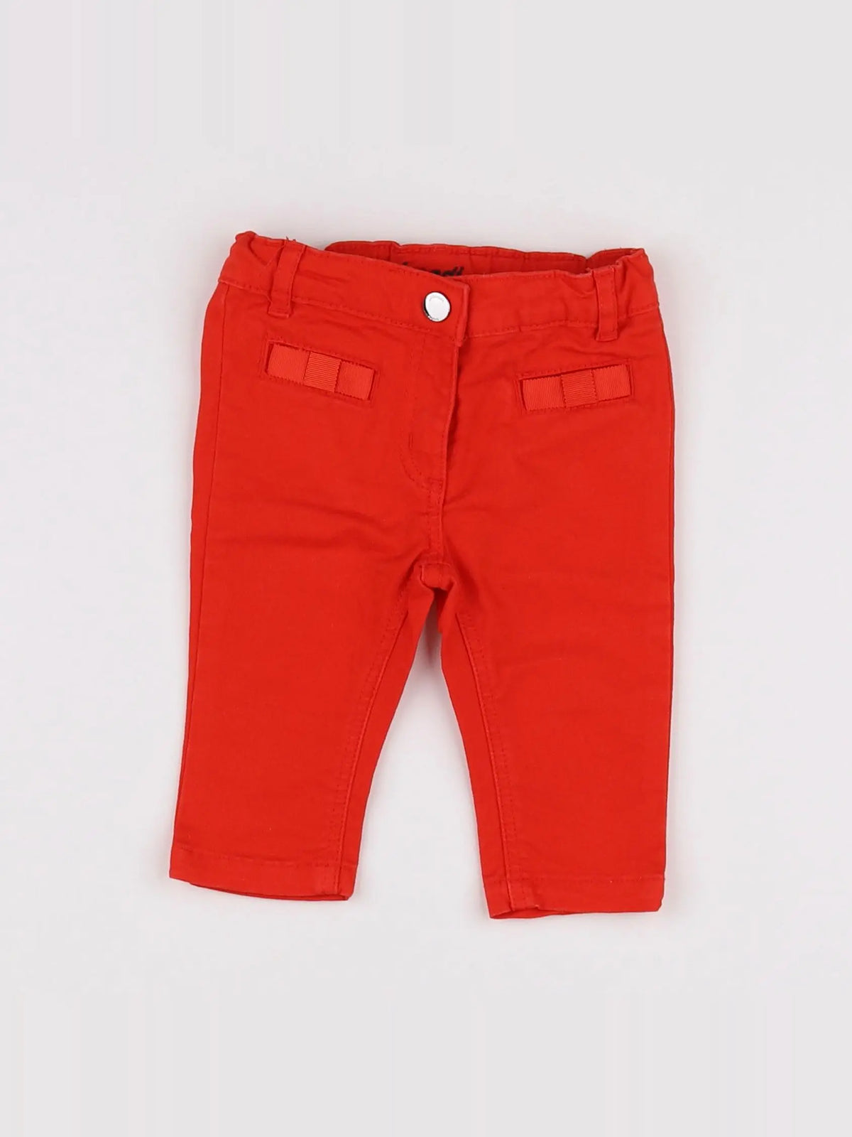 Jacadi - jean rouge - 6 mois