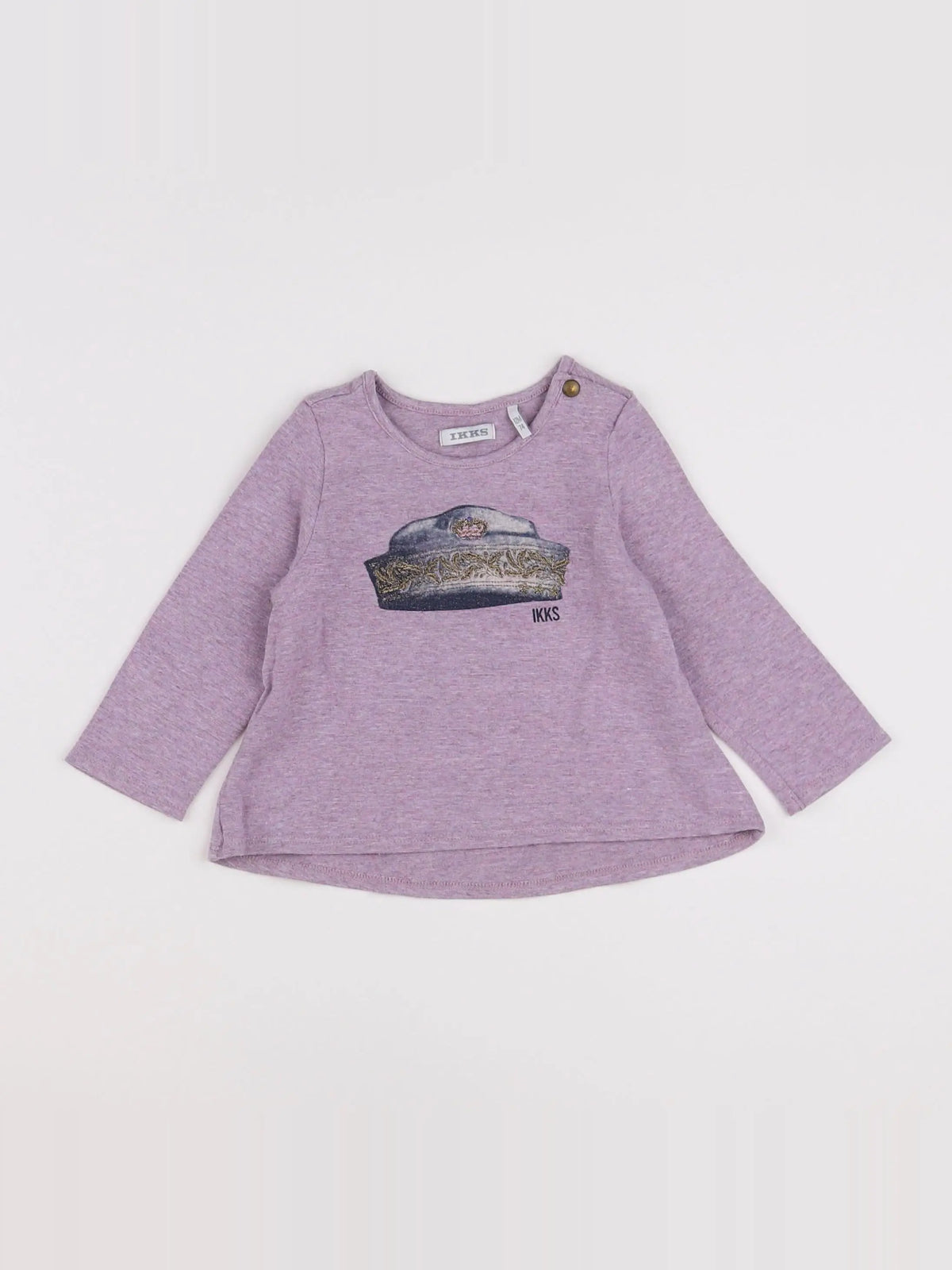 IKKS - tee-shirt violet - 12 mois