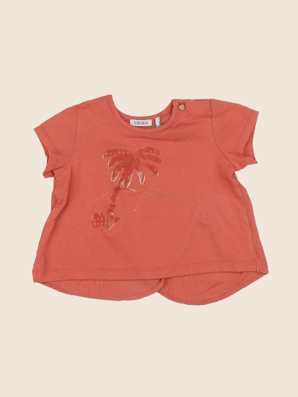 IKKS - tee-shirt orange - 12 mois
