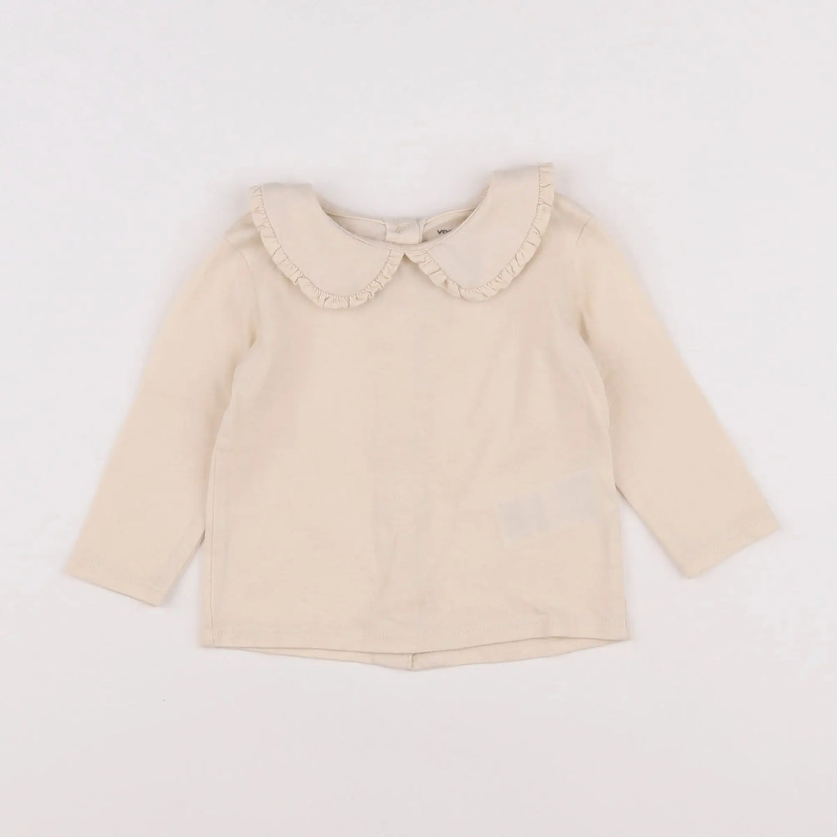 Vertbaudet - tee-shirt beige - 6 mois