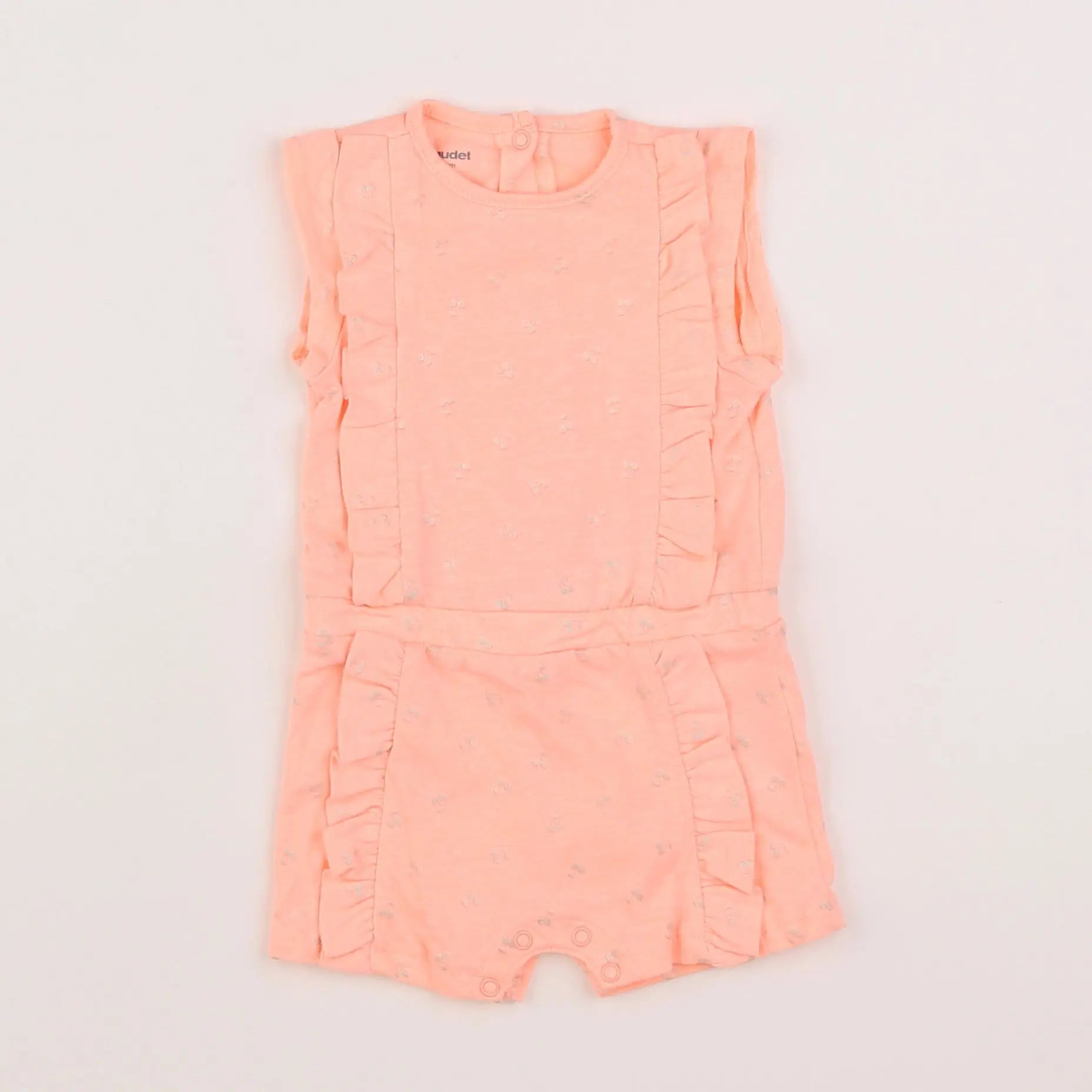 Vertbaudet - combinaison rose fluo - 3 mois