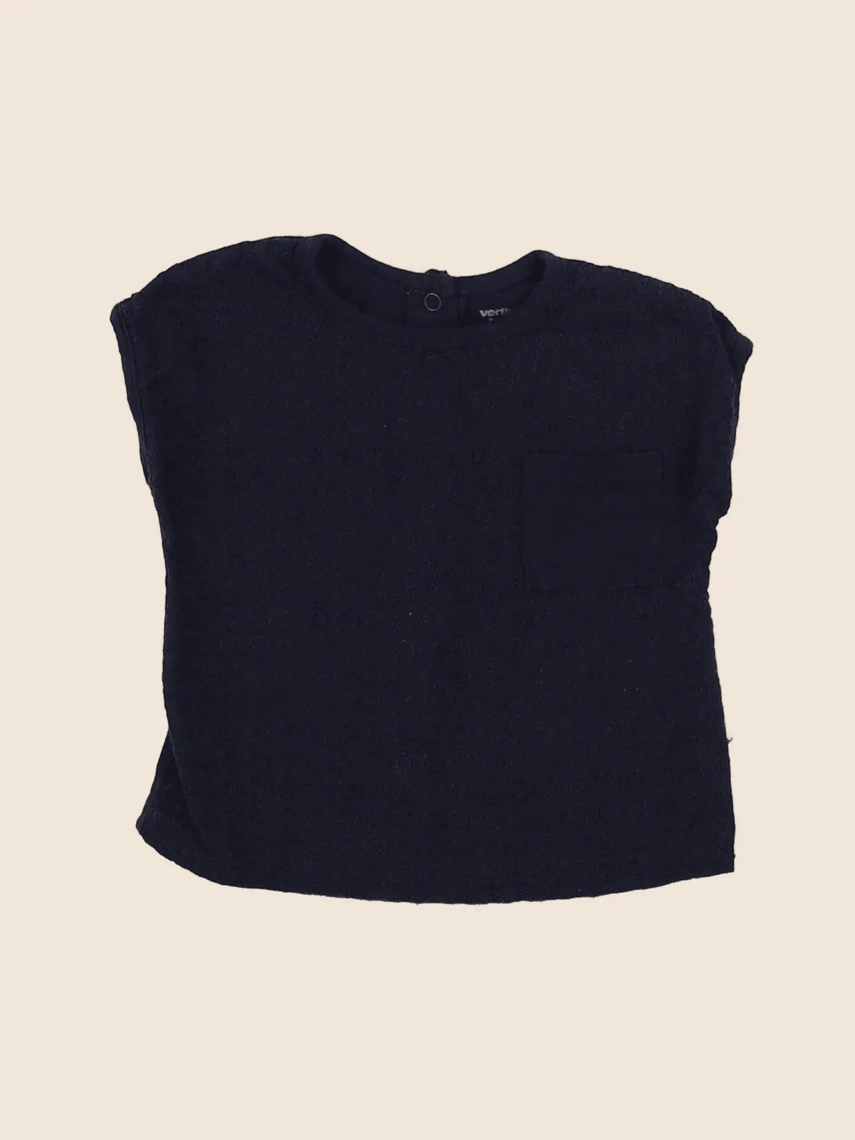 Vertbaudet - tee-shirt bleu - 3 mois
