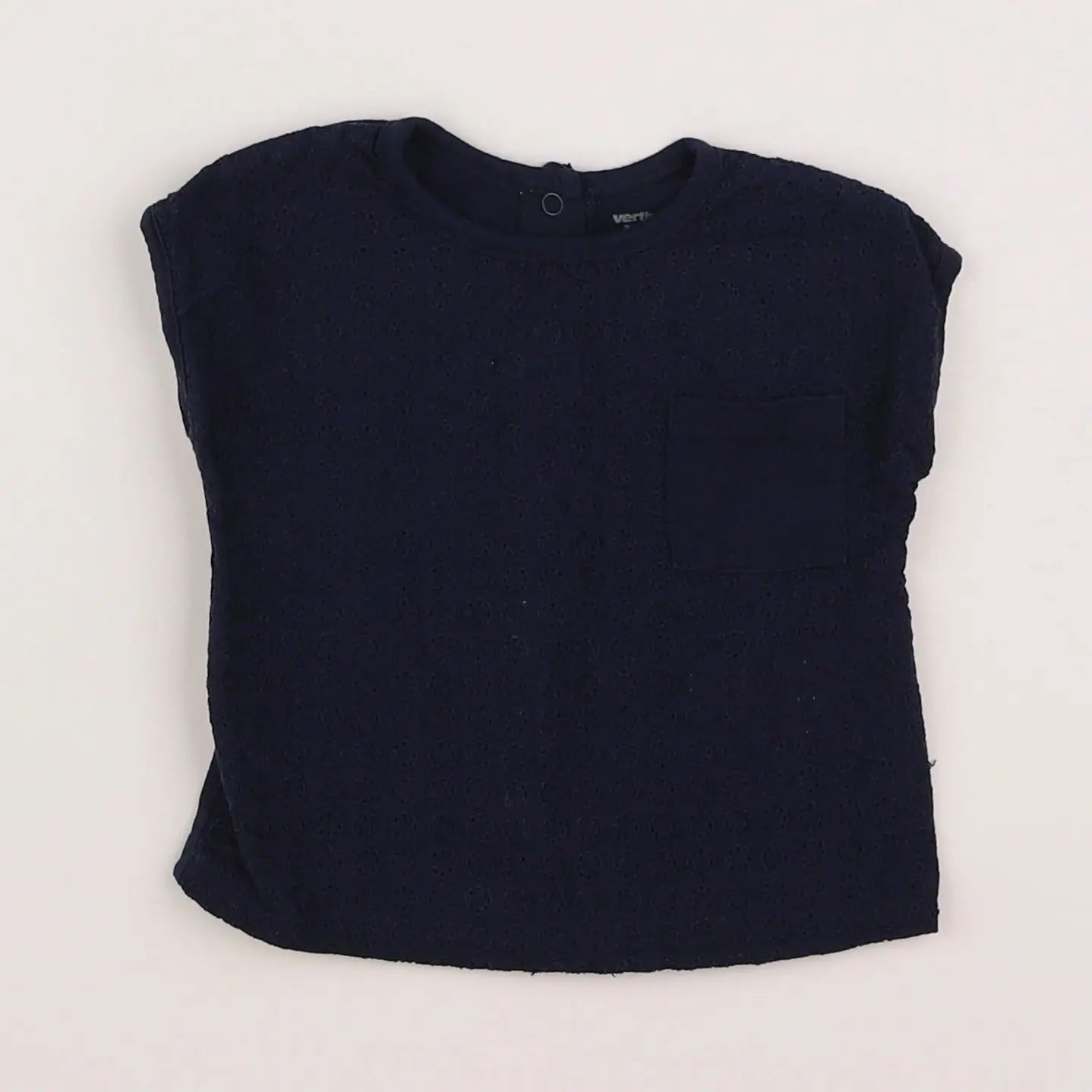 Vertbaudet - tee-shirt bleu - 3 mois