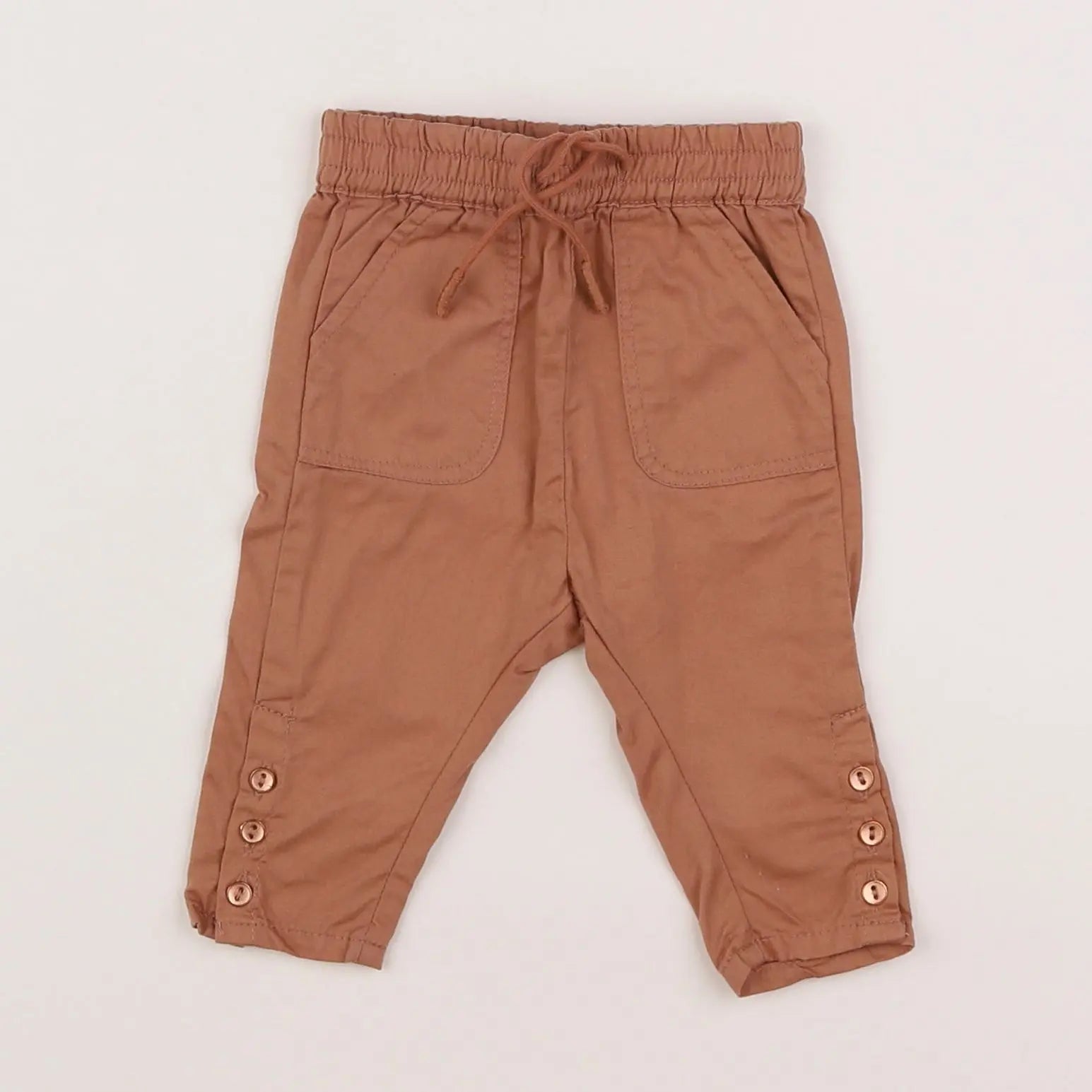Vertbaudet - pantalon marron - 3 mois