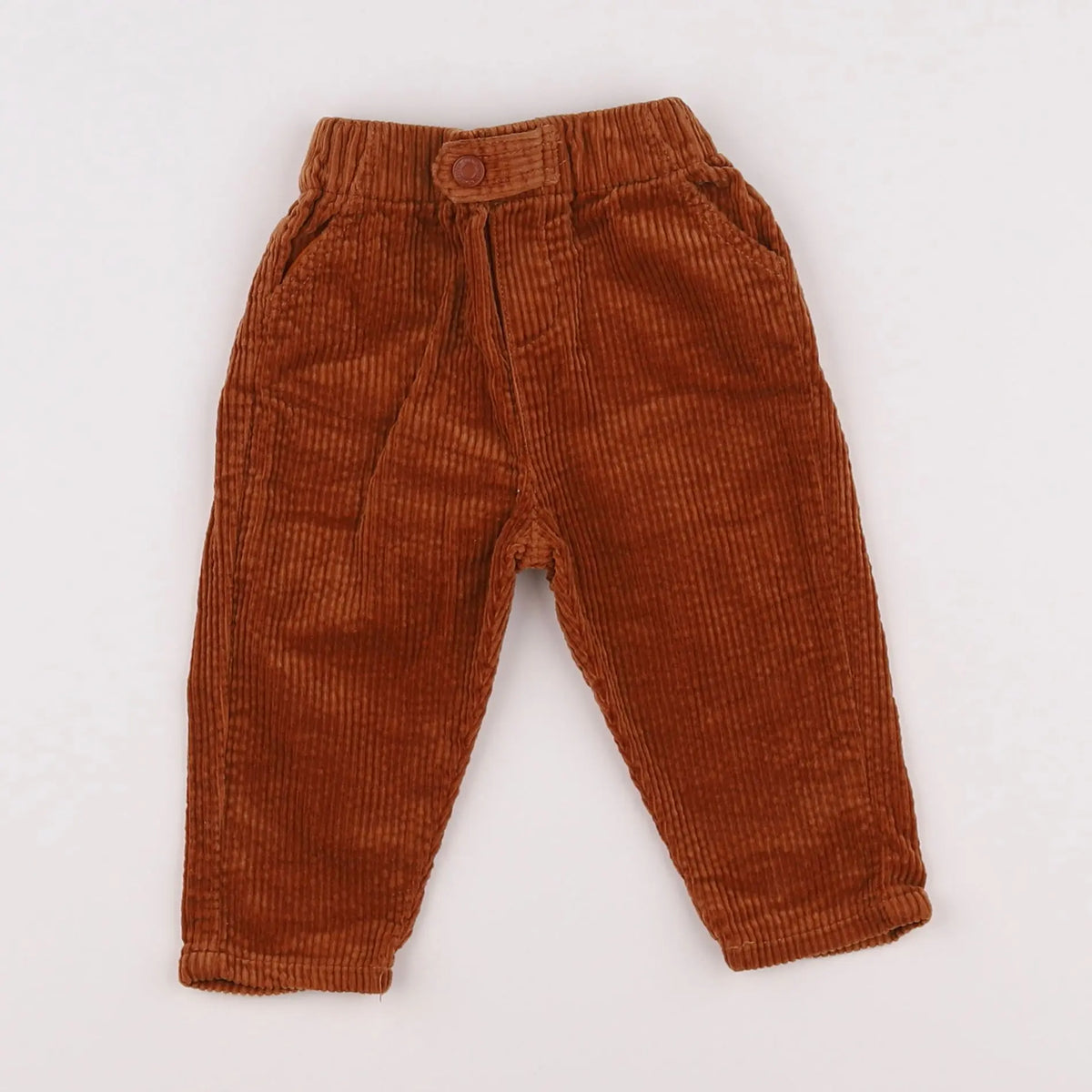 Vertbaudet - pantalon orange - 6 mois