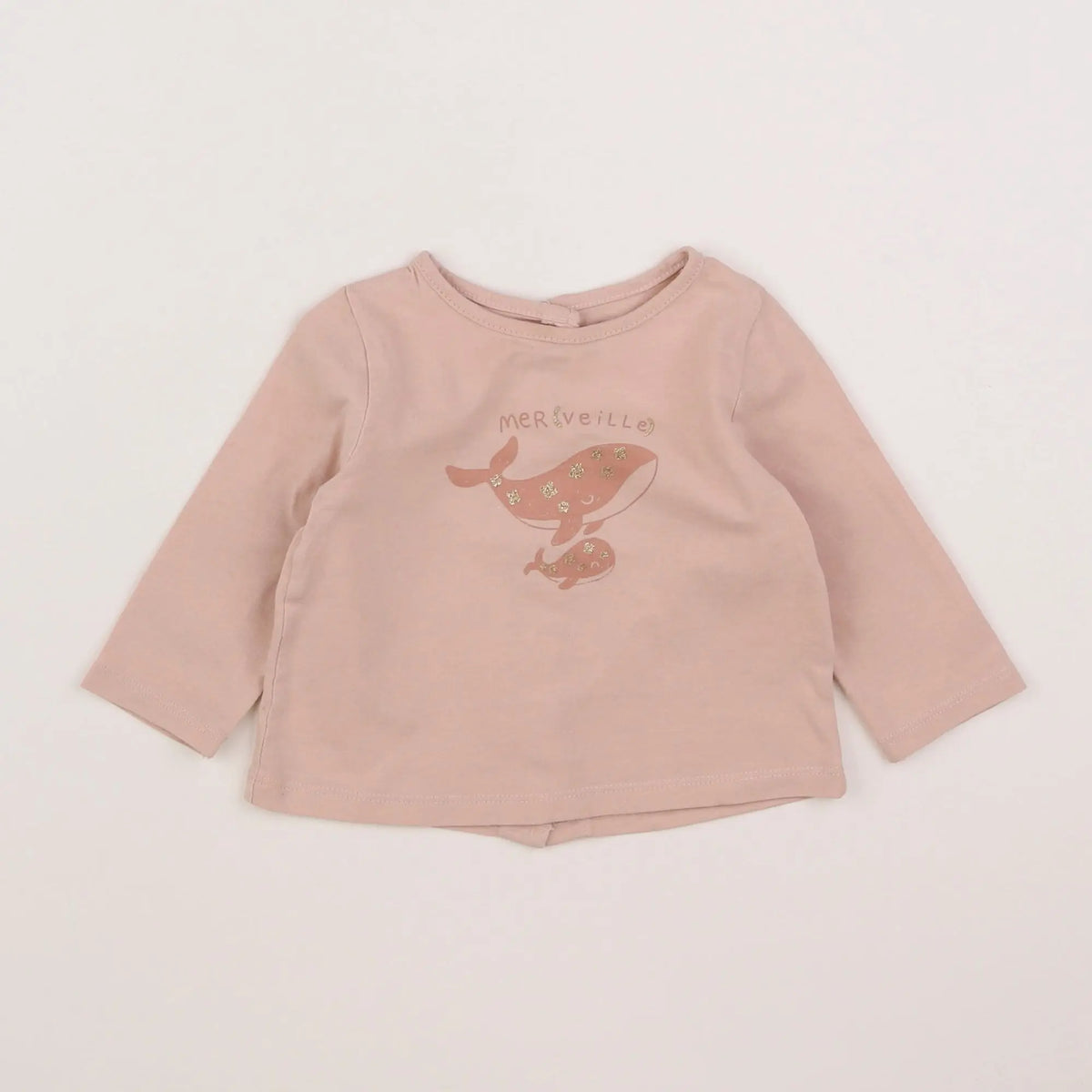 Vertbaudet - tee-shirt rose - 6 mois