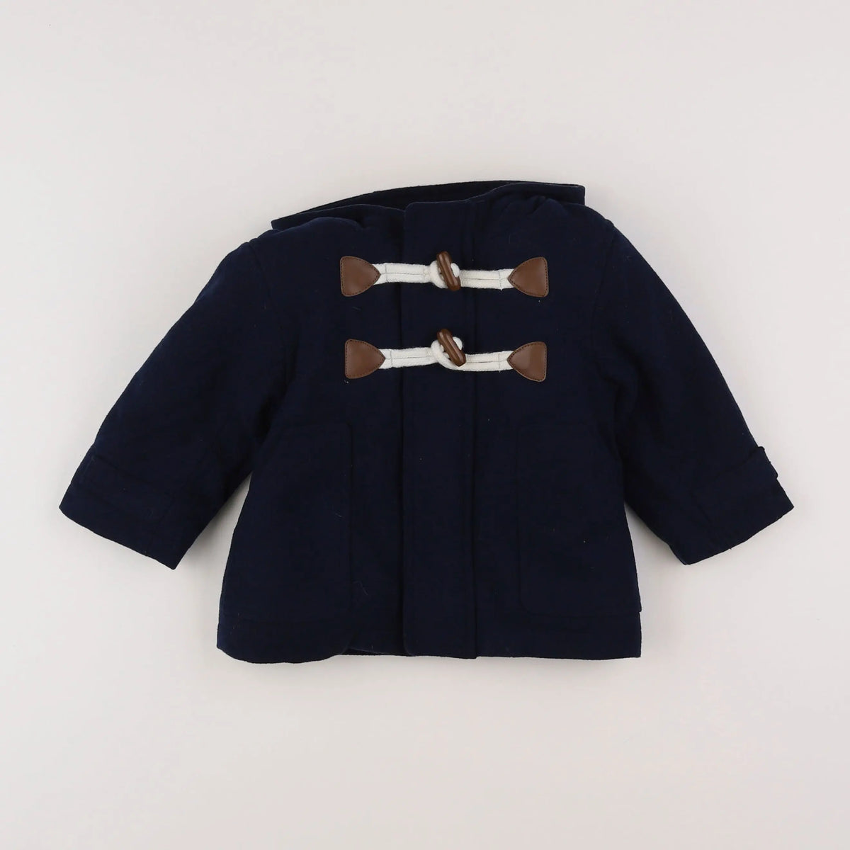 Vertbaudet - manteau bleu - 12 mois