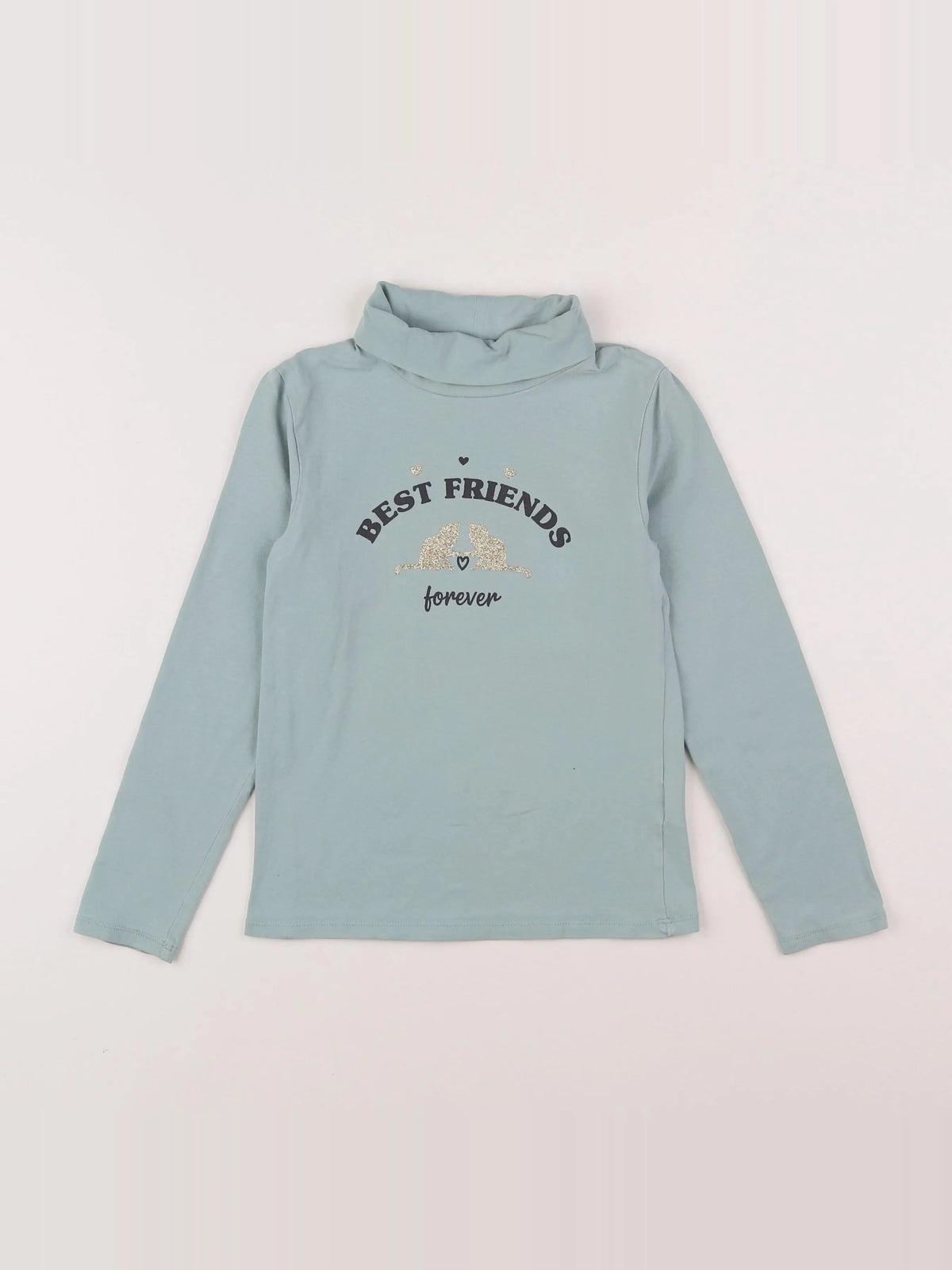 Vertbaudet - sous-pull vert - 8 ans