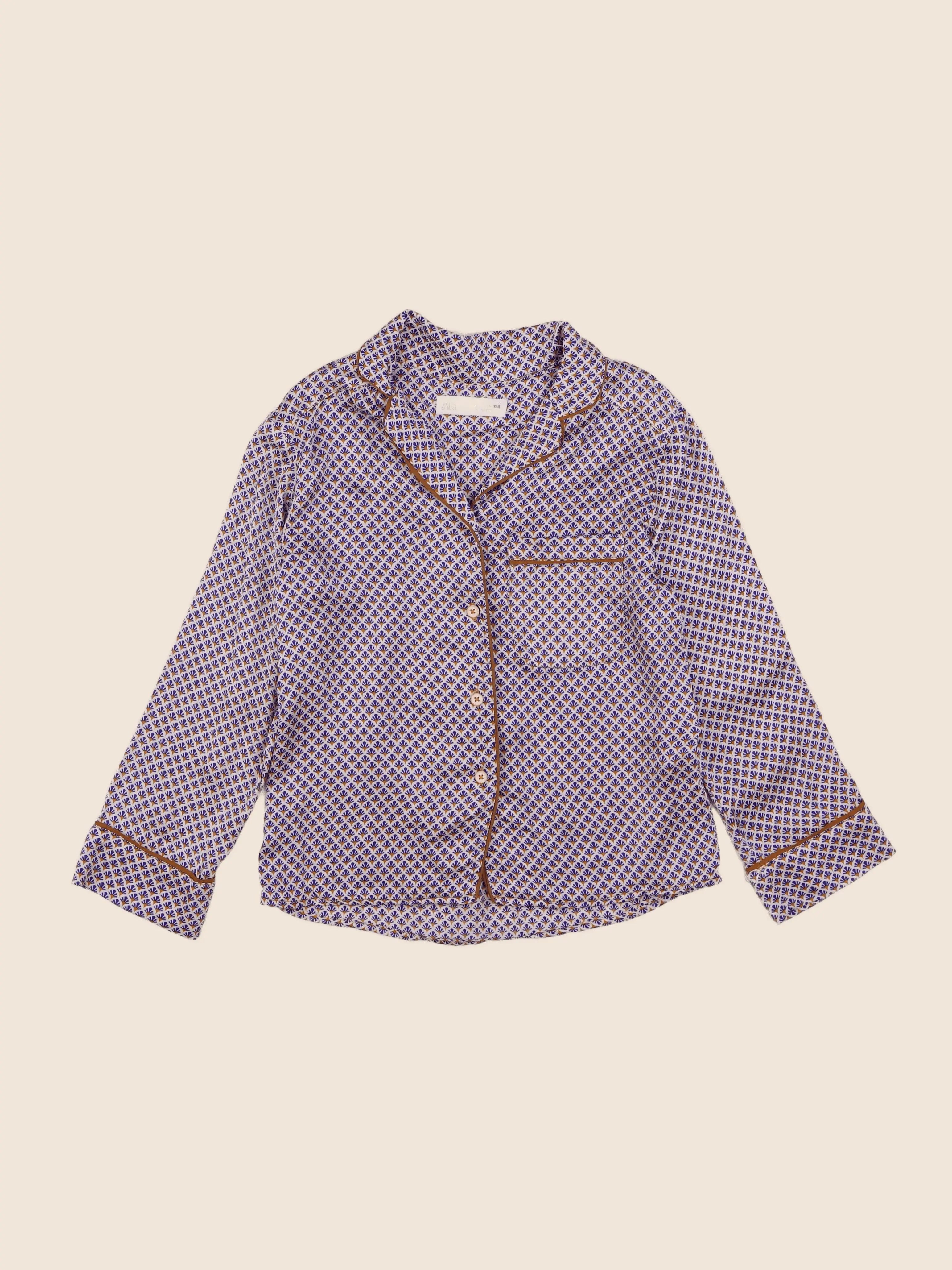 Zara - blouse bleu - 8 ans