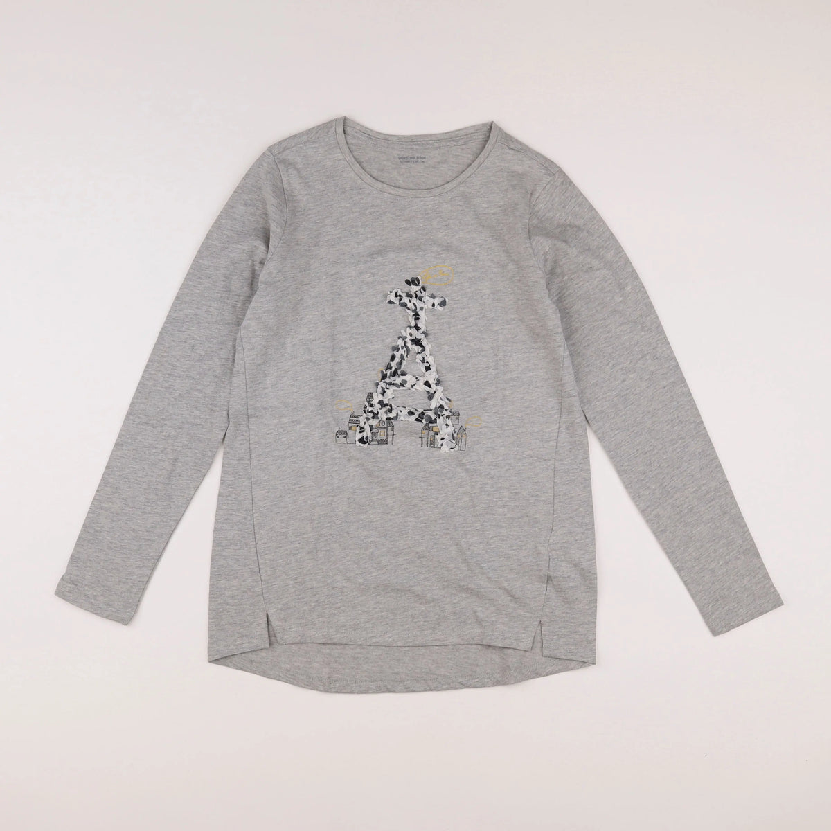 Vertbaudet - tee-shirt gris - 12 ans